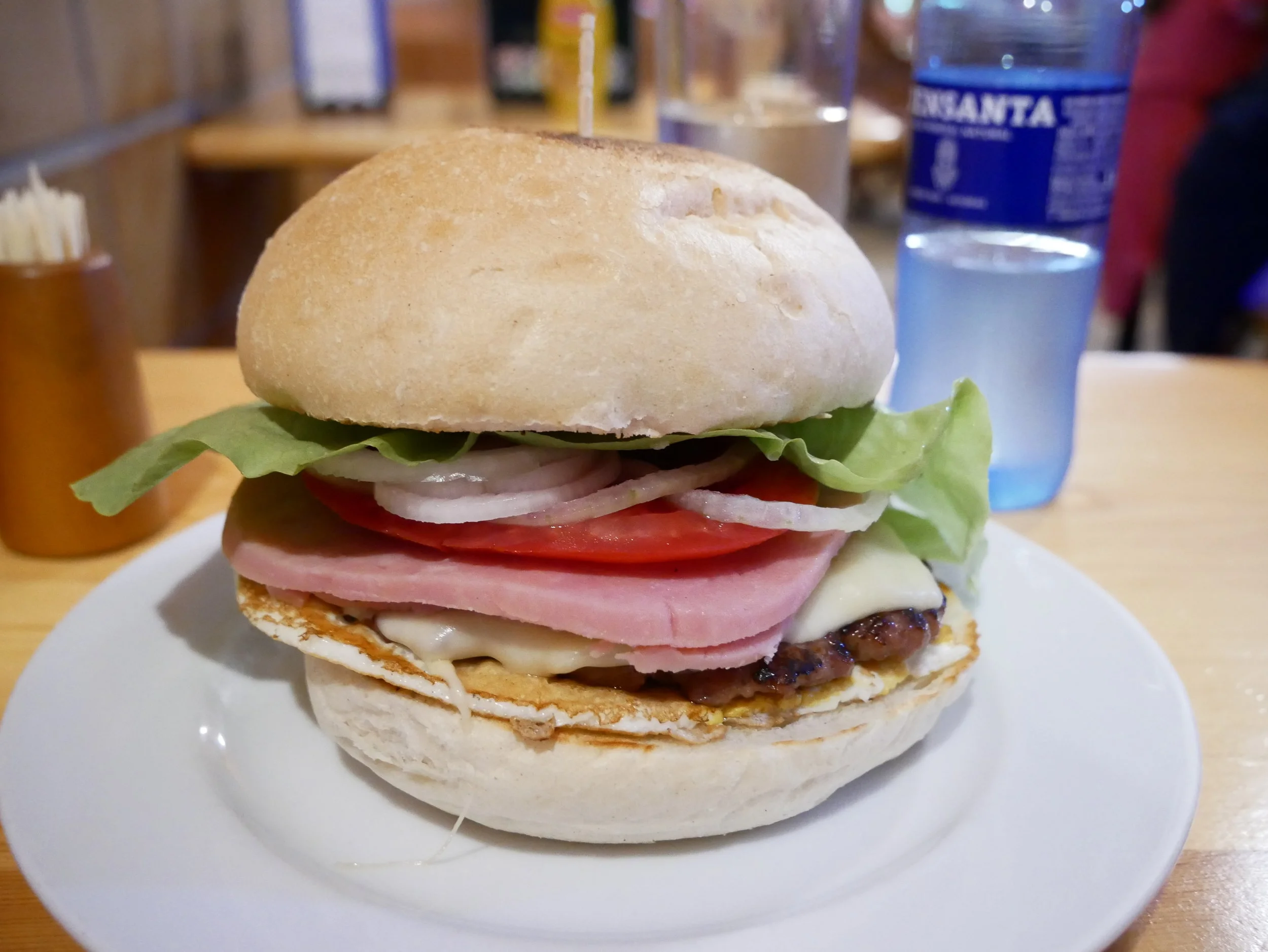 First taste of Galicia... in a burger at El Buzo, Ribadeo