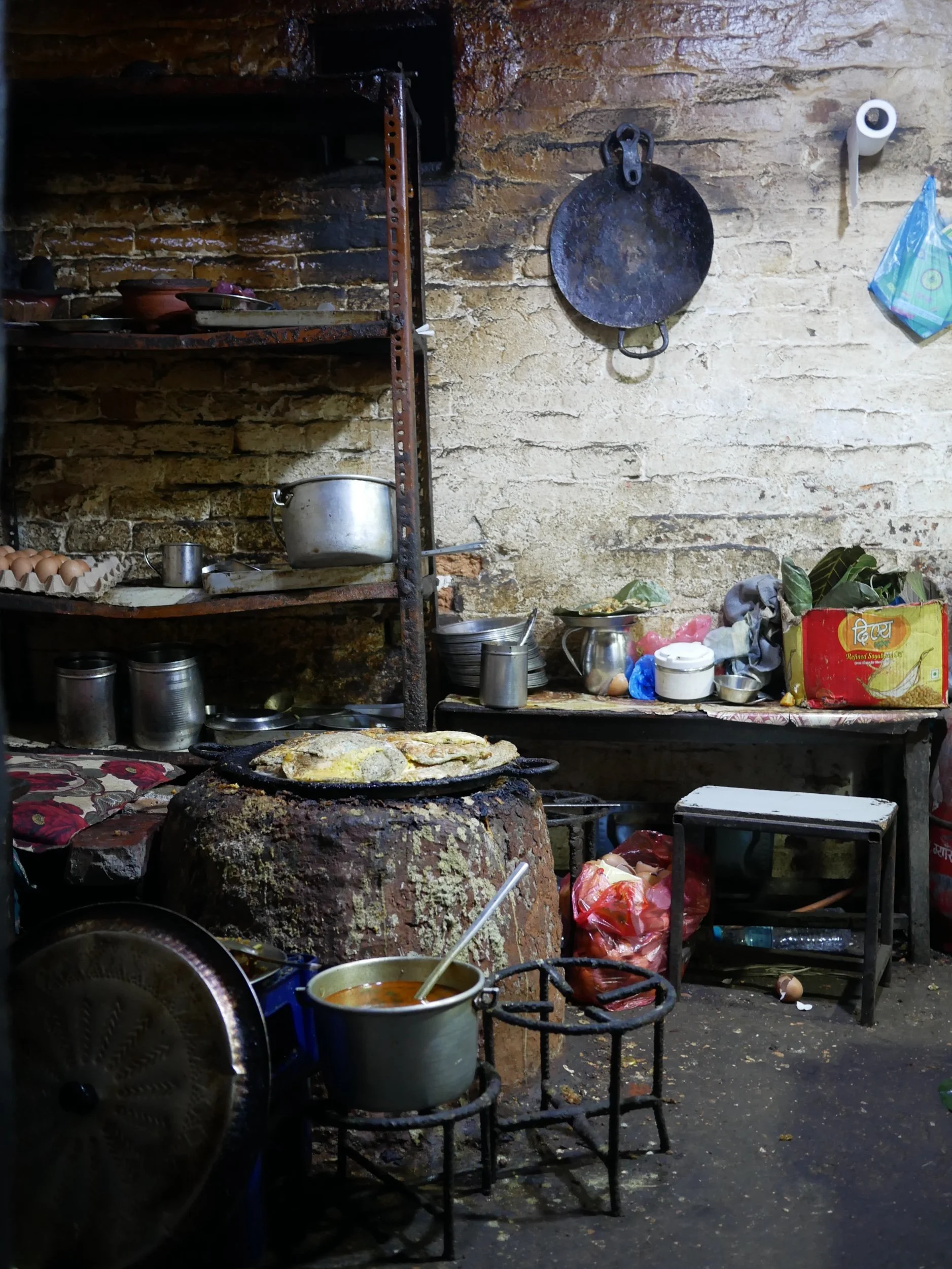 First meal in Nepal: Wo at an unnamed eatery in Bhaktapur