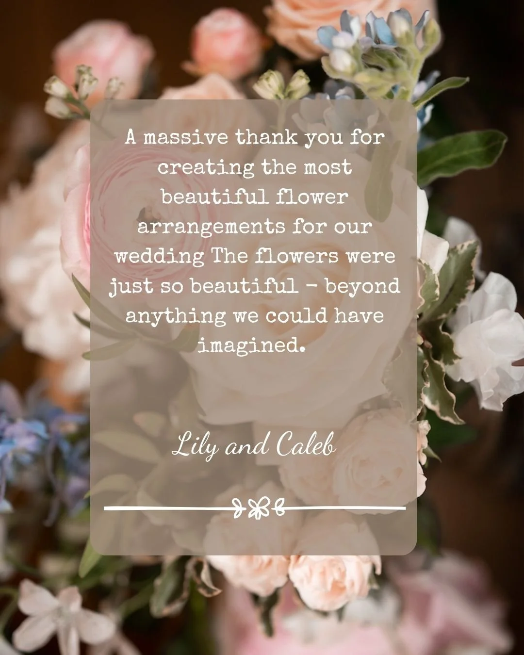 Kind words from our couple L&amp;C x 

Tythe

Tom wood photography