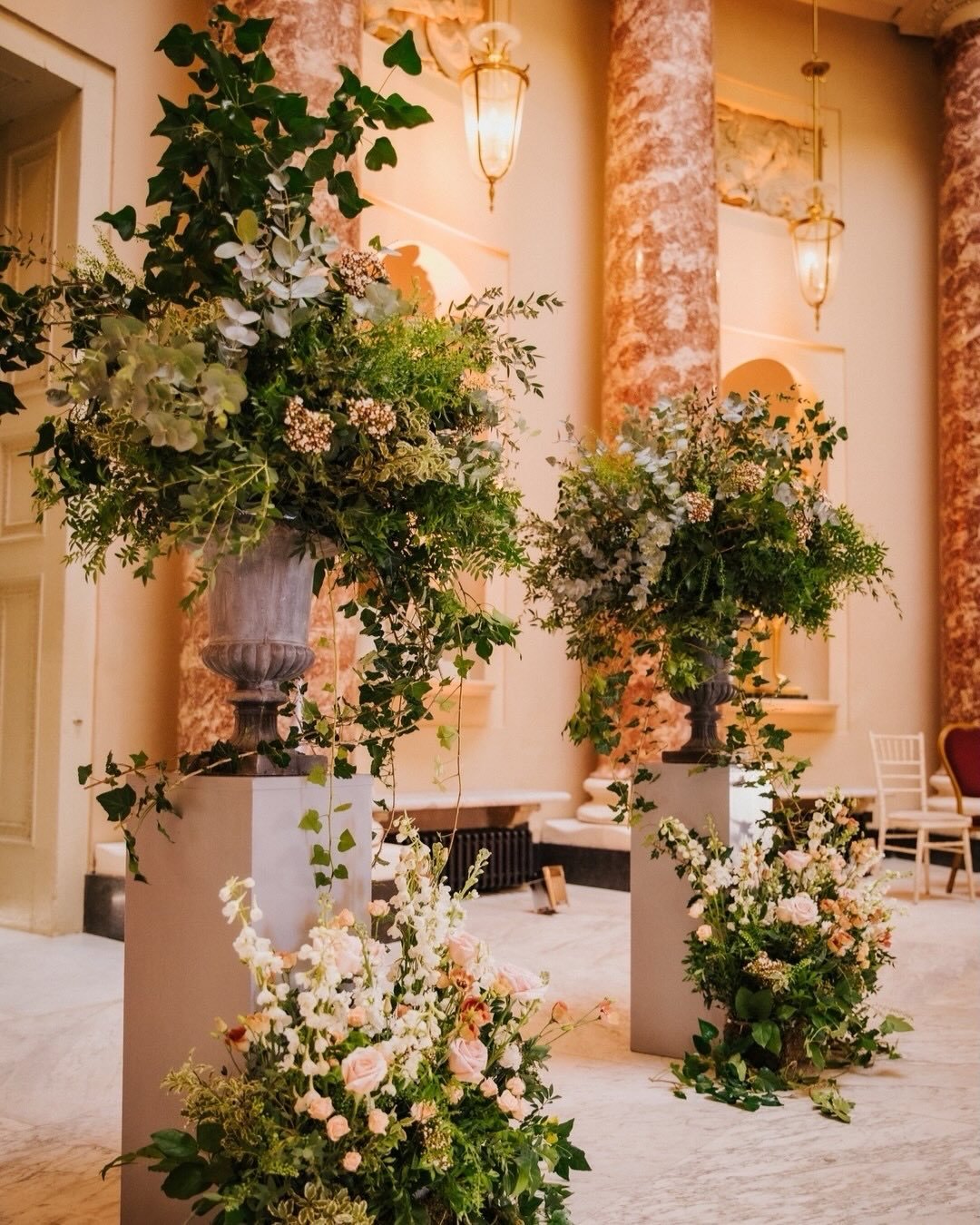 We love foliage at The Flower Story. Whether that is tall statement branches, vines or delicate jasmine trails, greenery always adds the most perfect texture and movement to every arrangement.
⠀⠀⠀⠀⠀⠀⠀⠀⠀
Venue @stowevenuehire 
Photographer @binkynixon