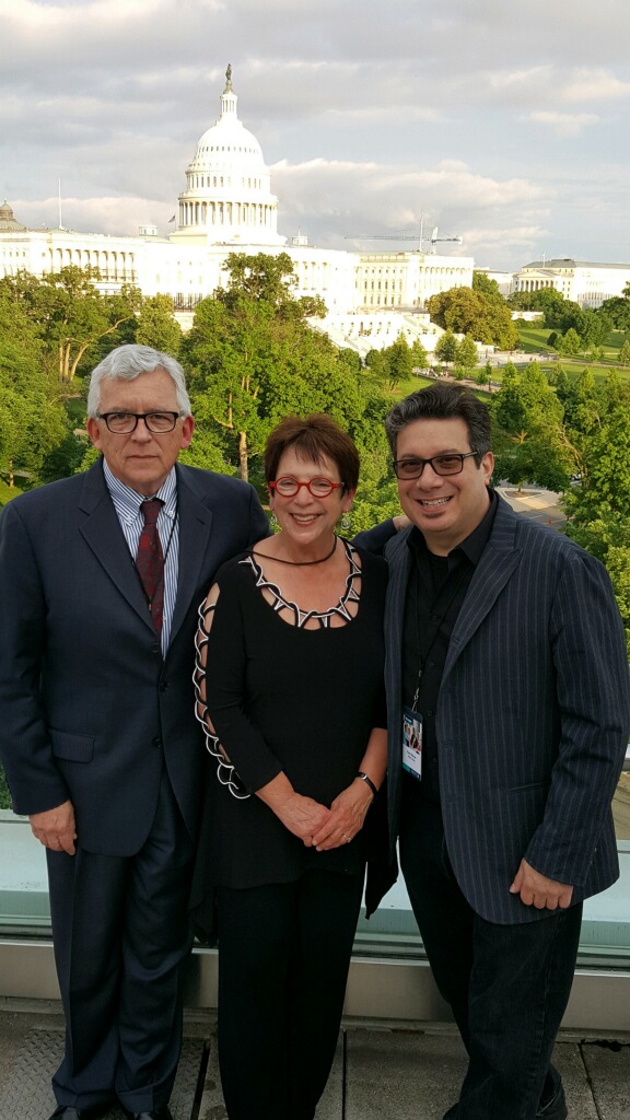 Myrna with Leo Coco (l) and Alfred Music Publisher Ron Manus getting ready to lobby Congress for music education as part of the NAMM Fly-In. Leo is NAMM's chief lobbyist.