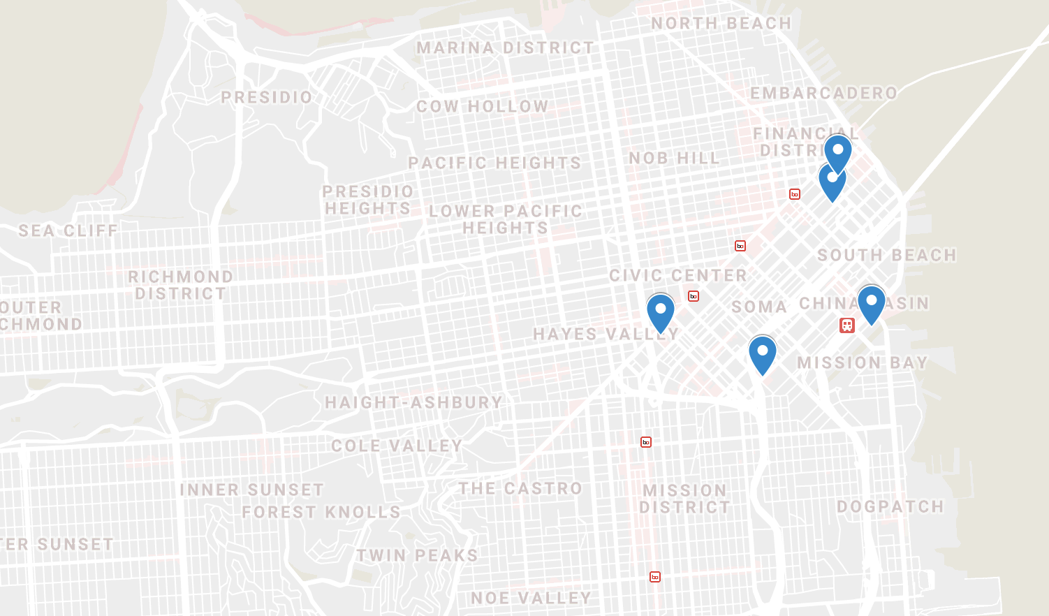 Map of HQs of companies expected to IPO in 2019.