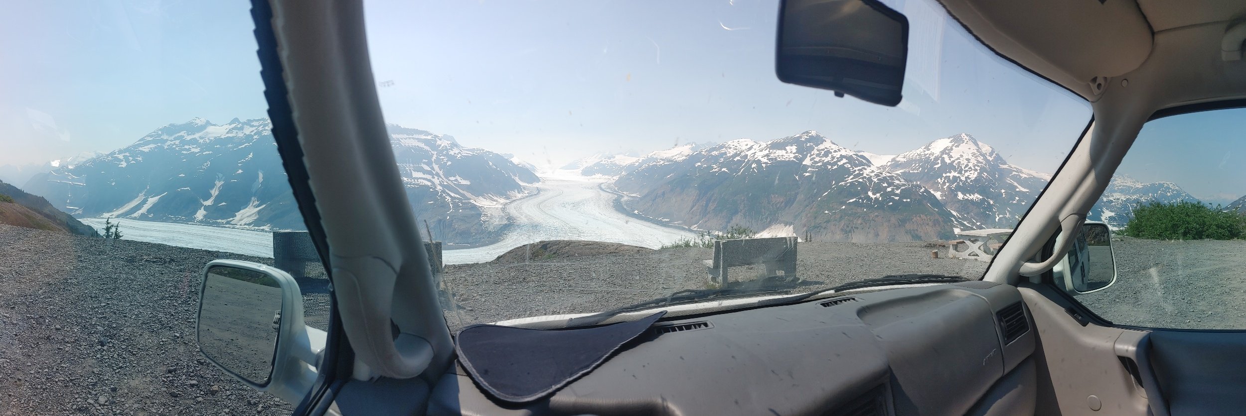   I recorded my reaction of coming up on to Salmon glacier and maybe will figure out how to post the audio file here. But for now you will have to settle for “STUPENDOUS” 