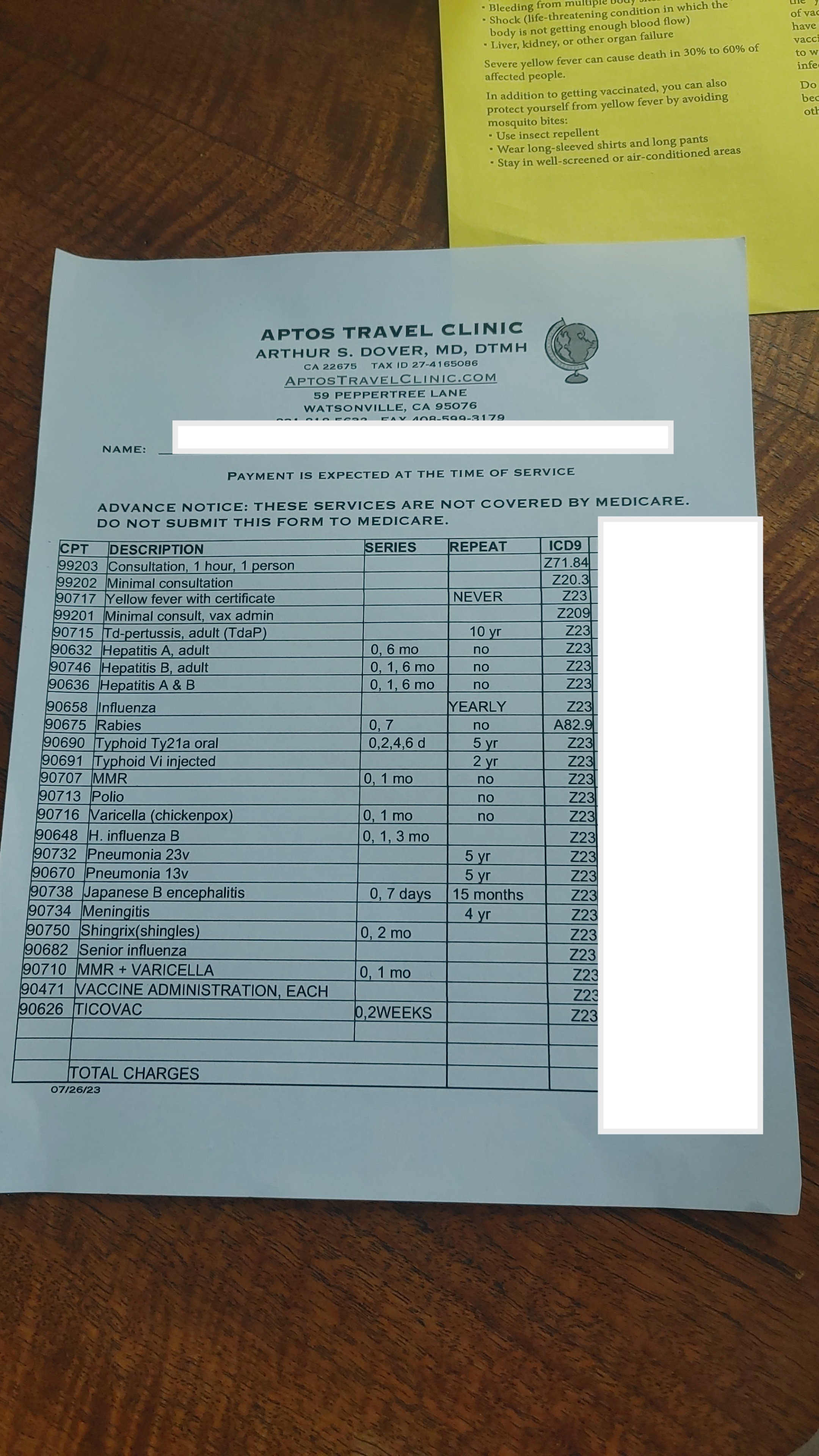  So many fun options!   I am told Bolivia needs yellow fever proof of vaccination card stapled into the passport. 