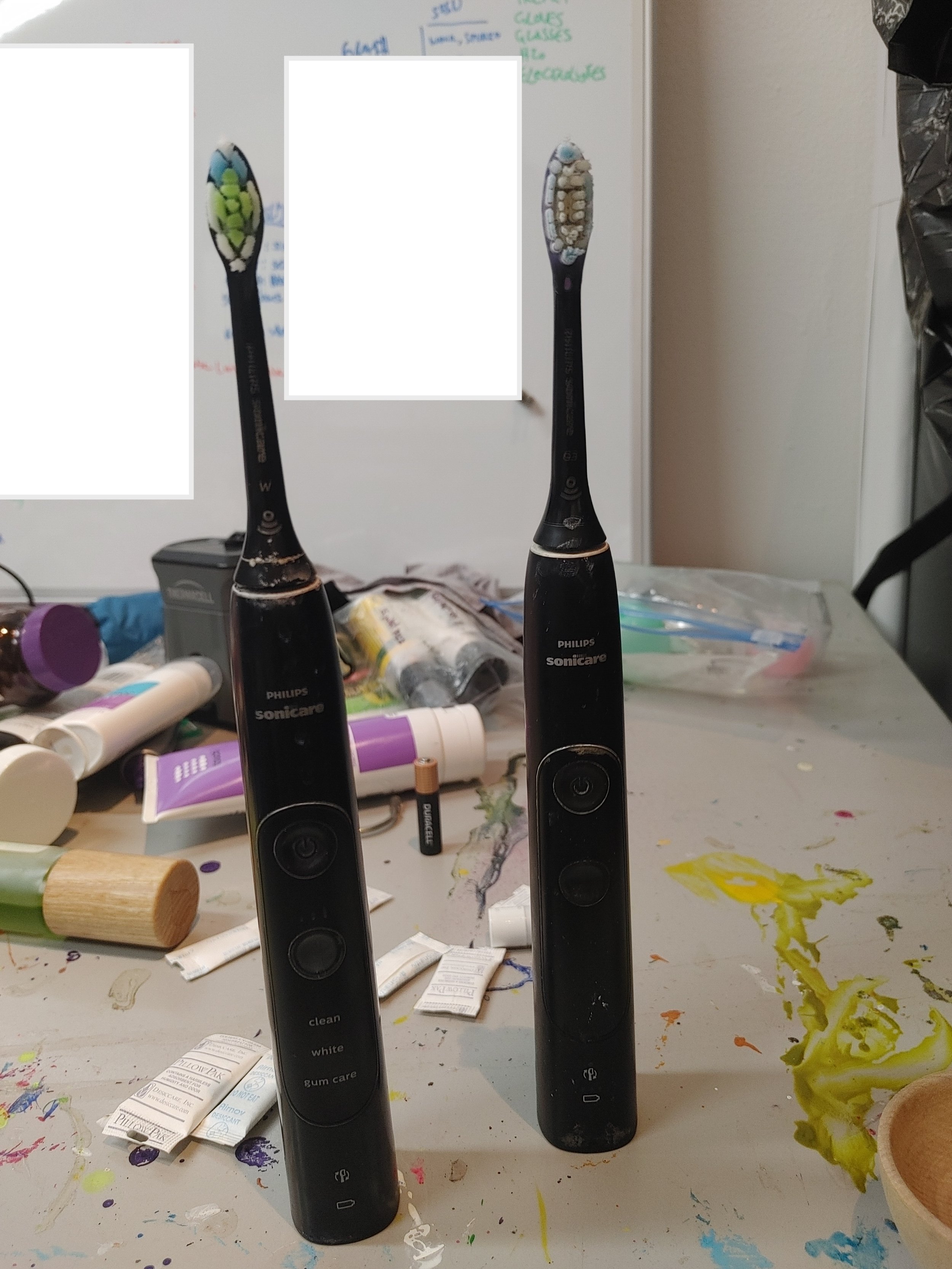  For the last few days, Tamara has been missing her toothbrush… Nowhere to be found… I guess maybe because I accidentally took it to my art studio for staging and packing! Whoopsie 