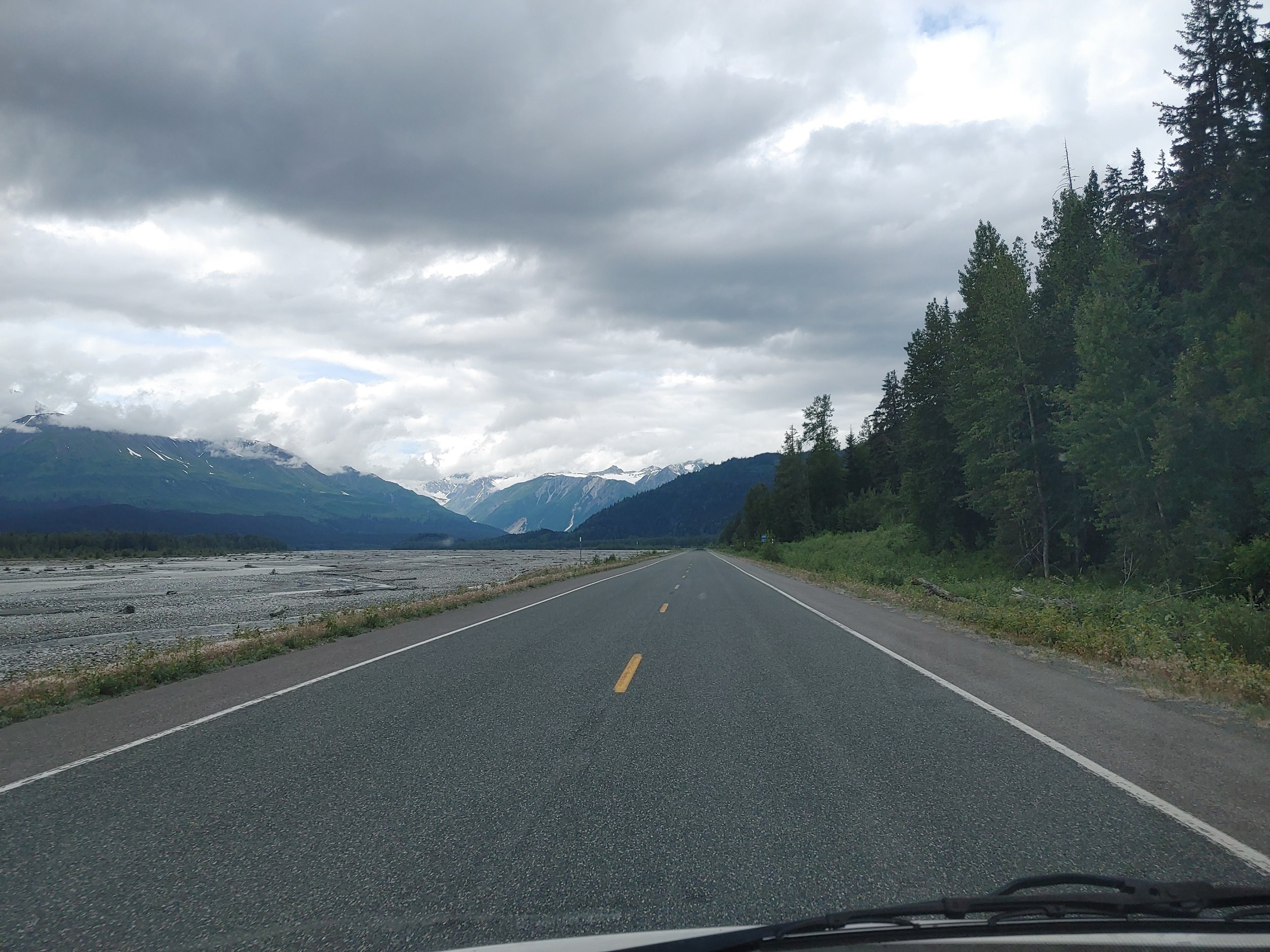  Pretty drive heading back north to Whitehorse. This time, to my friend’s lamb farm. 