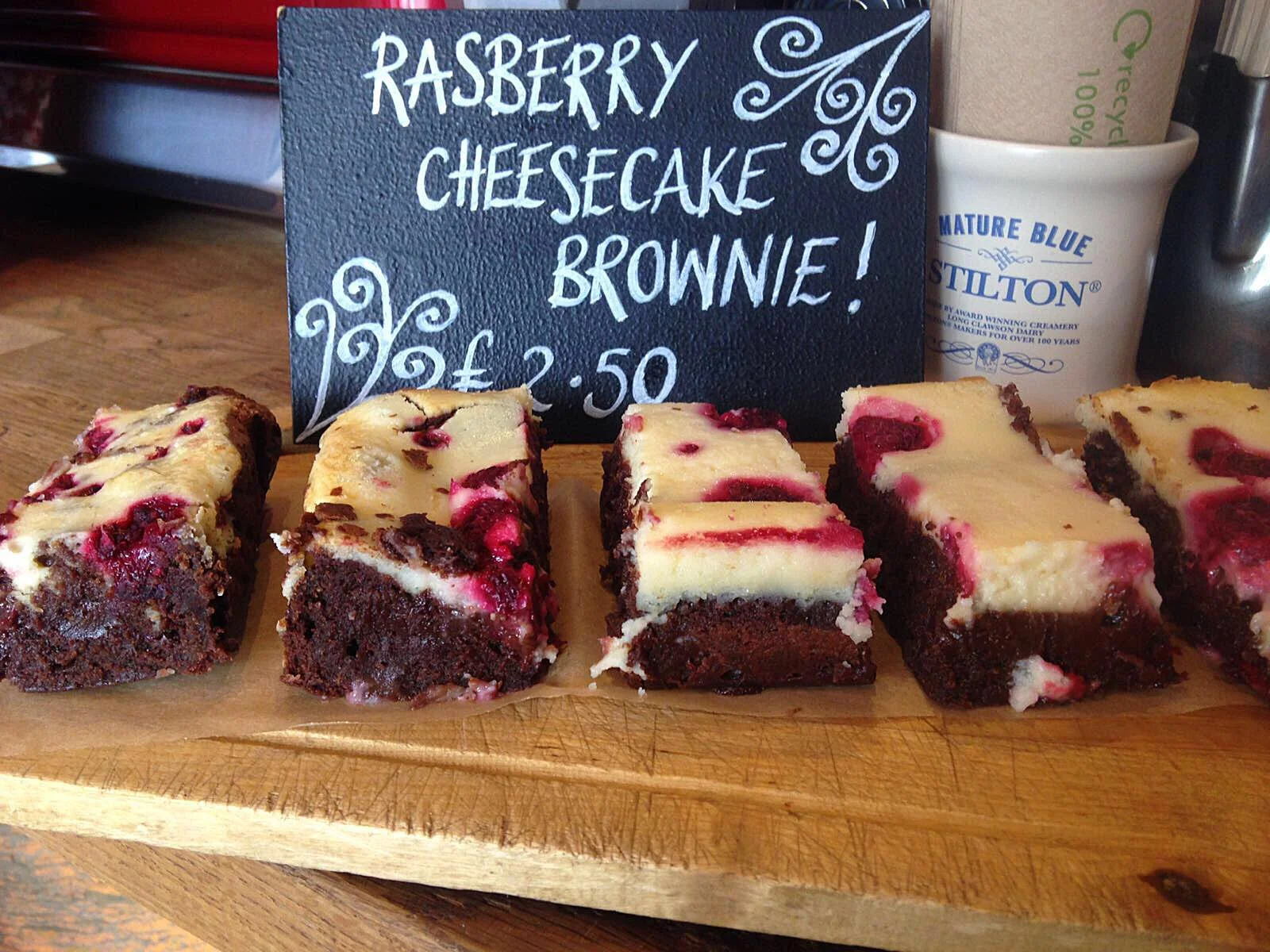 Raspberry cheesecake brownie