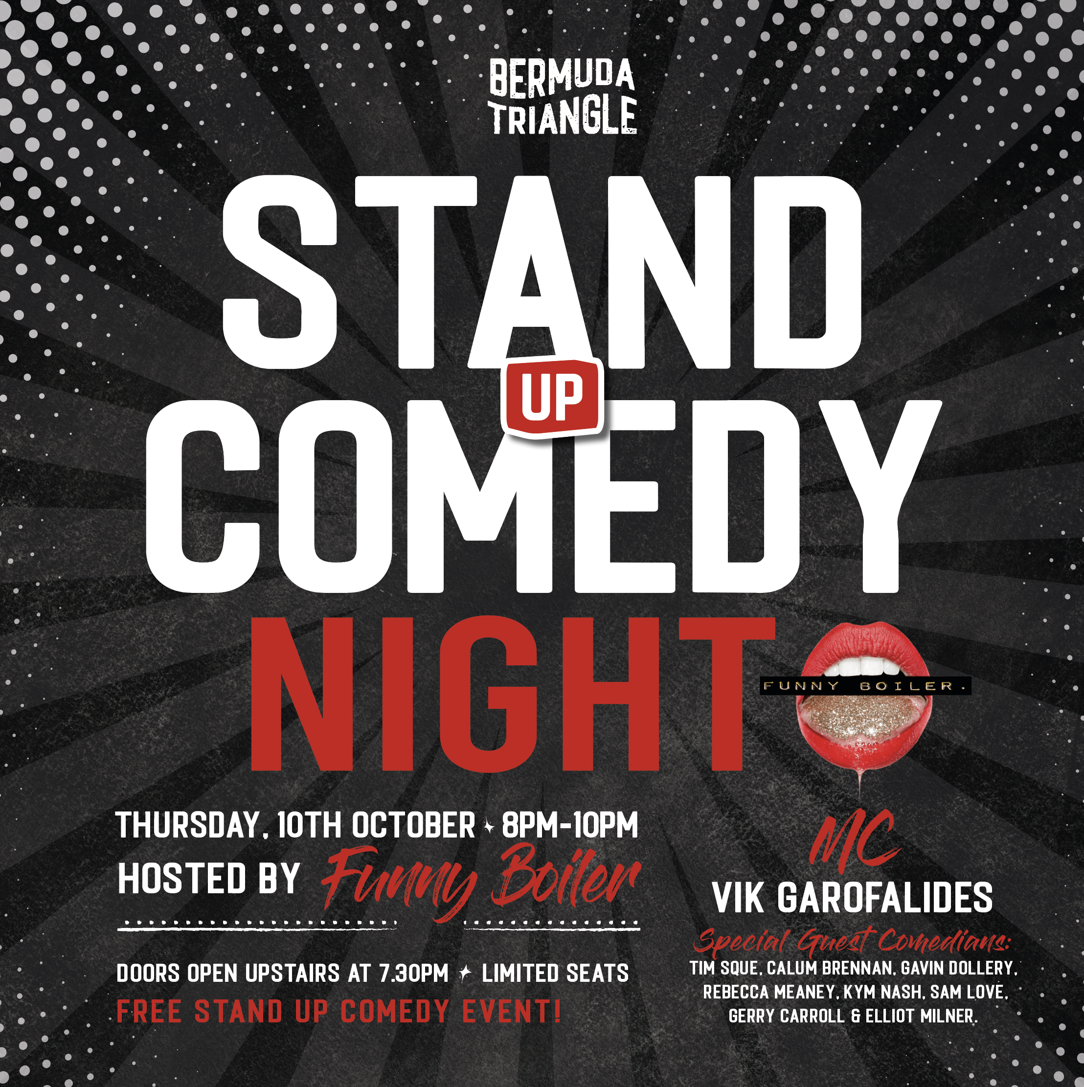 NEW EVENT:  'Stand Up Comedy Night' 