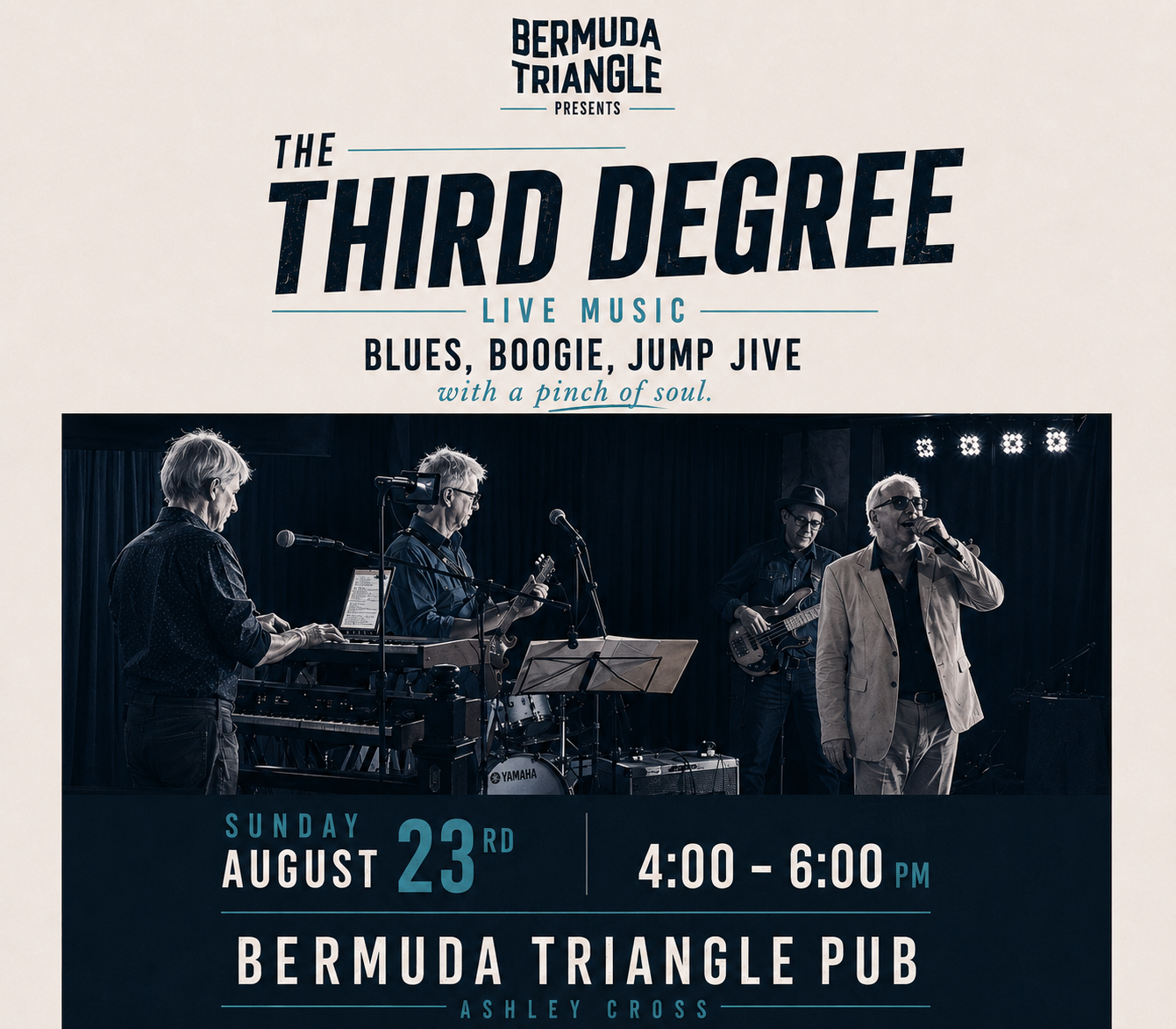 LIVE MUSIC 🎸The Third Degree (featuring Hugh Budden)