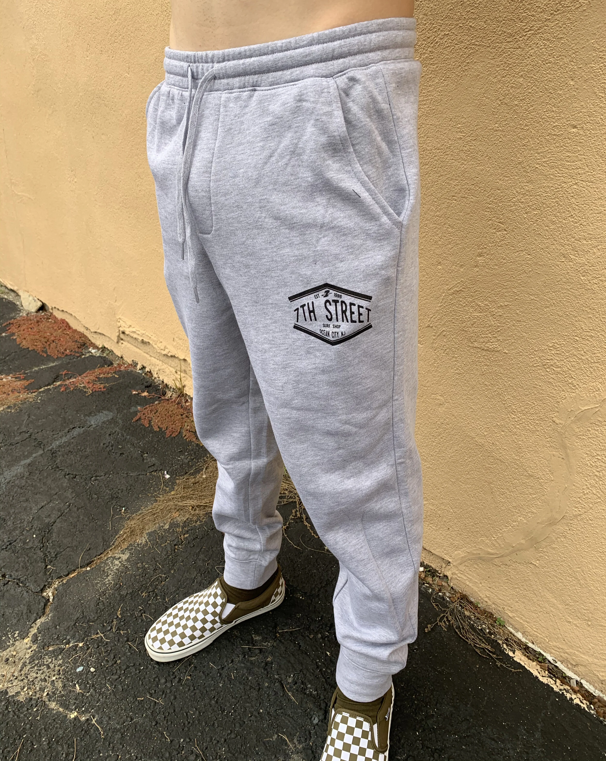 Mens Classic Seven Sweat Pants Grey 