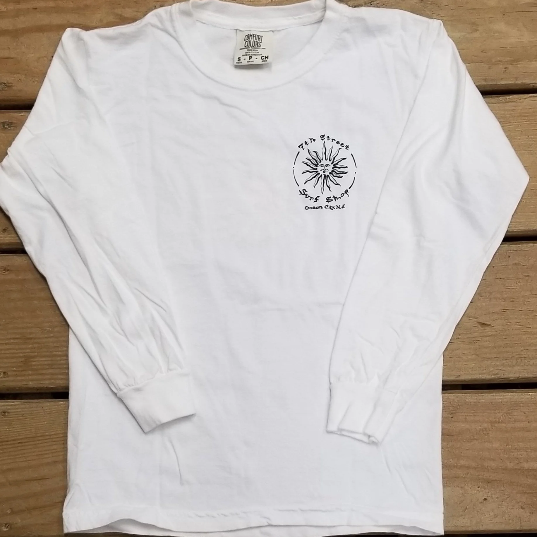 Tシャツ・カットソー citybreeze Ultensel French lettering long sleeve t-shirt_SKY Youth Long Sleeve Tee Sun White — 7th Street Surf Shop