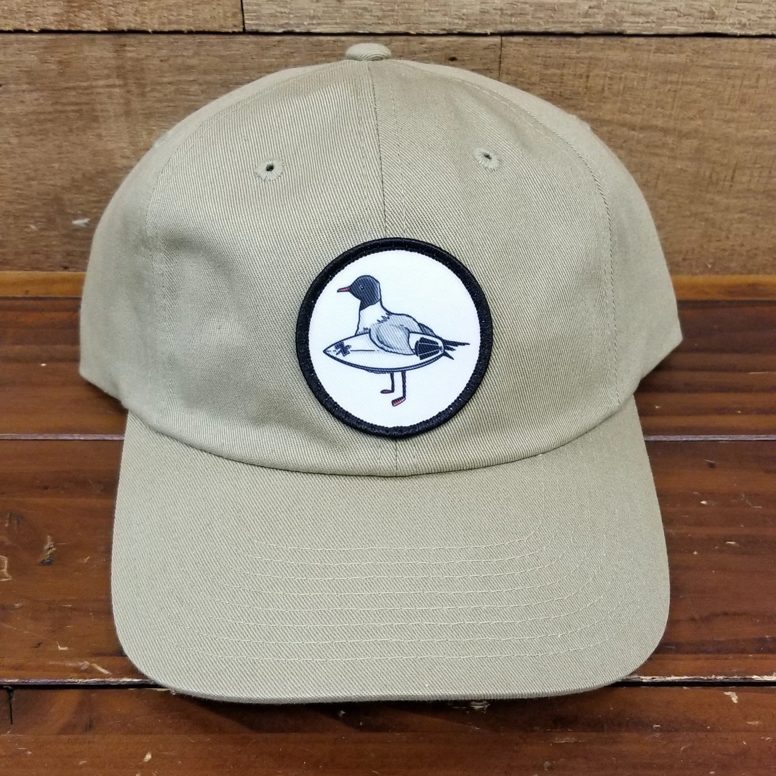 Hat Seagull Surfboard Patch Tan — 7th Street Surf Shop