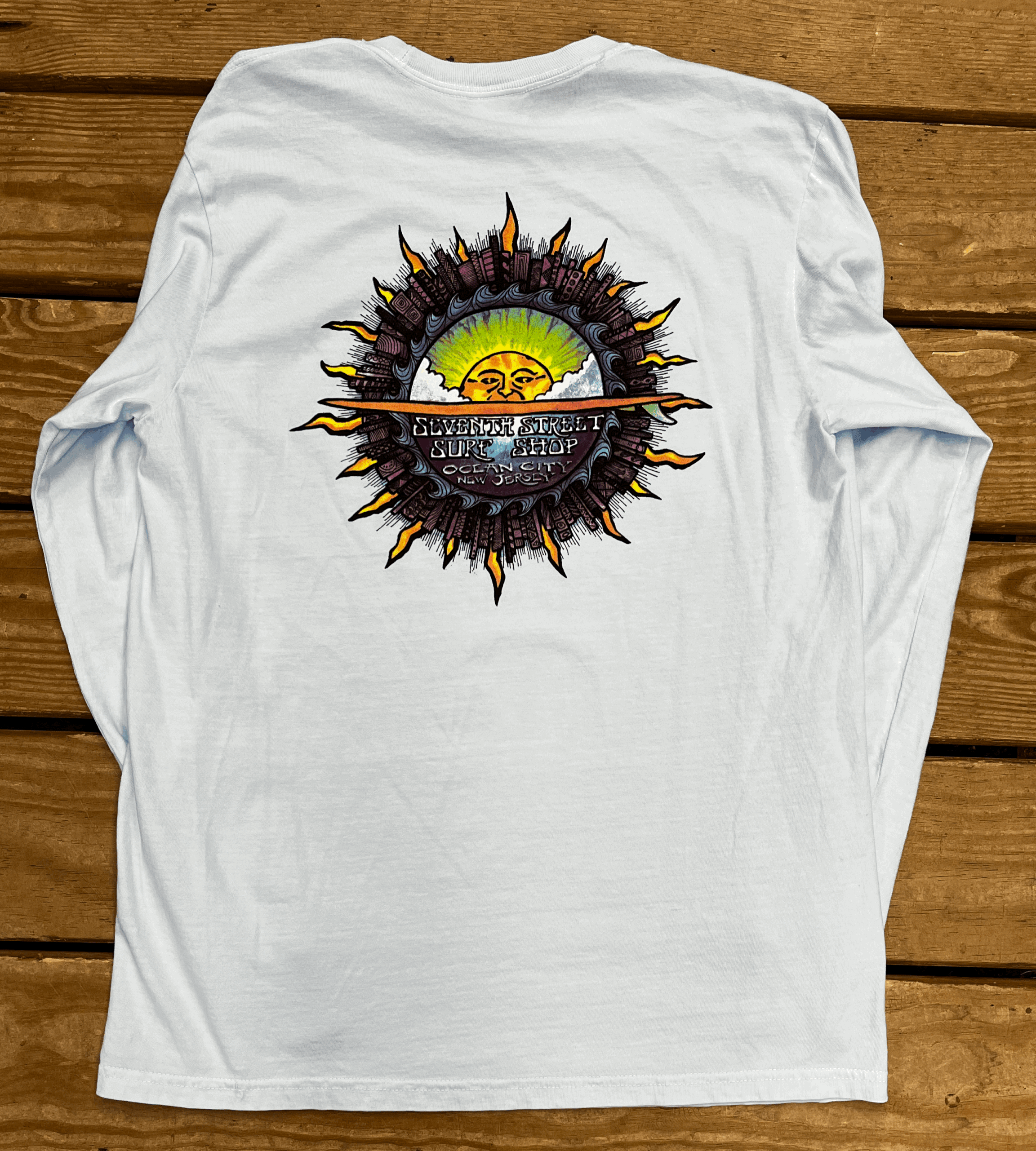 Mens L/S Tee Bogy Sun Light Blue