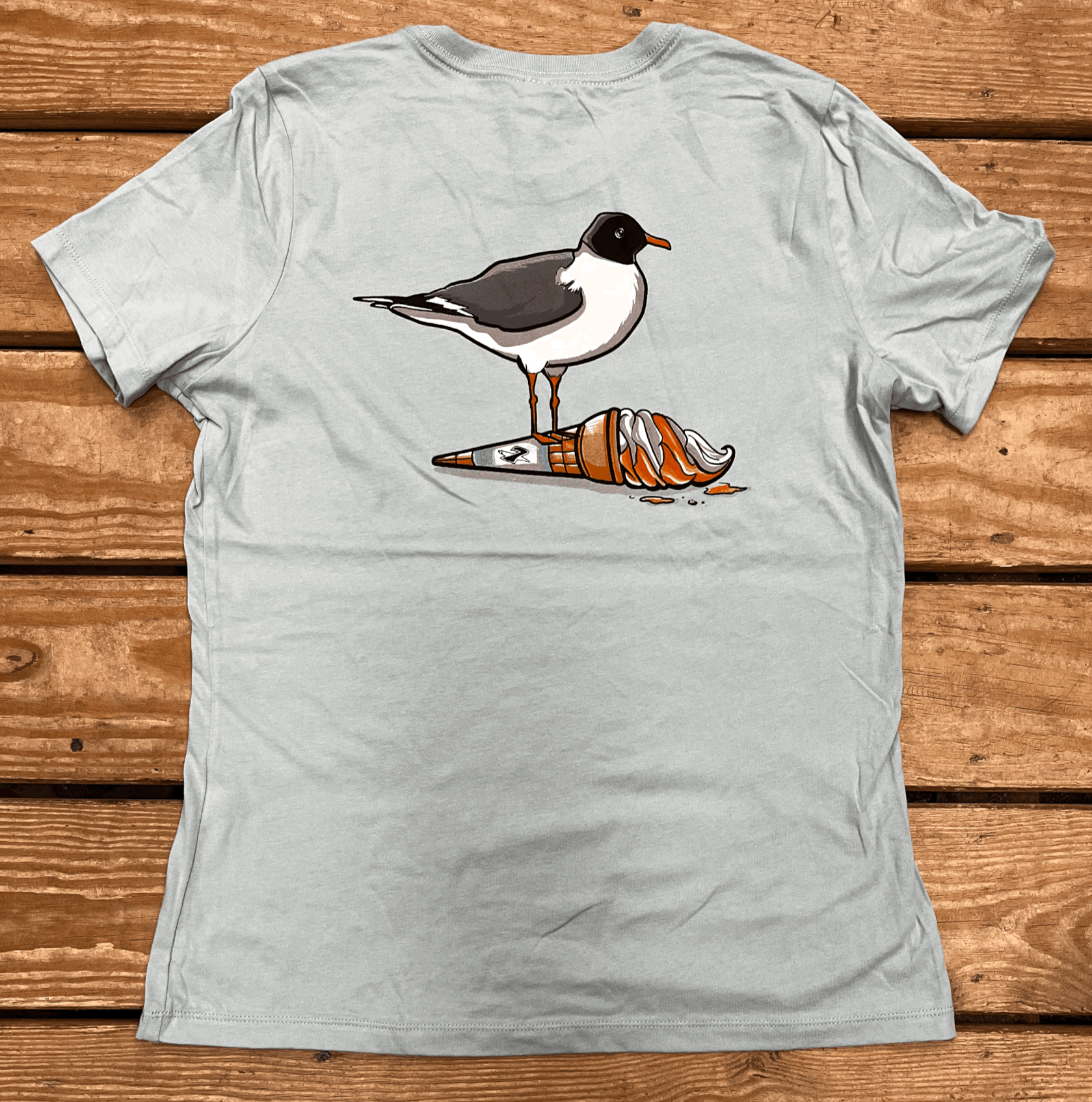 Womens Tee Seagull Ice Cream