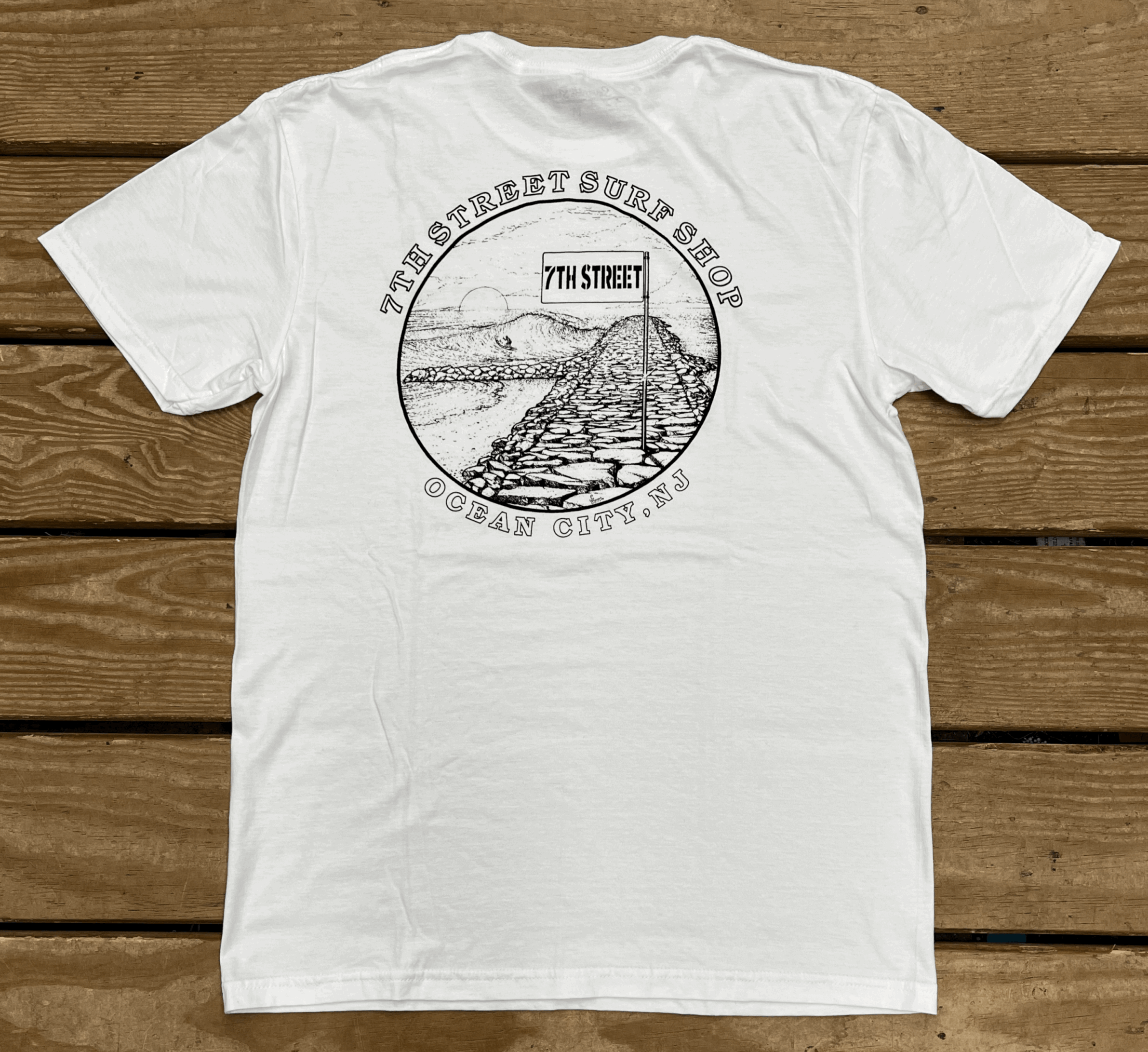 Mens Tee Old Jetty White