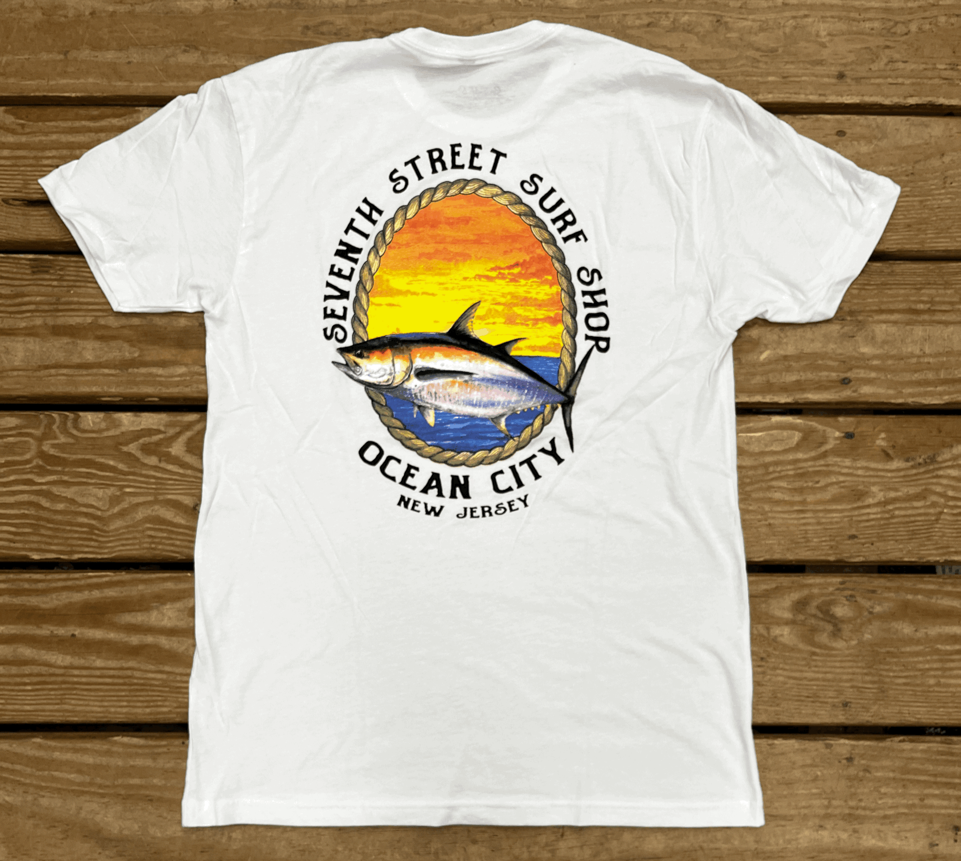 Mens Tee Marlin White