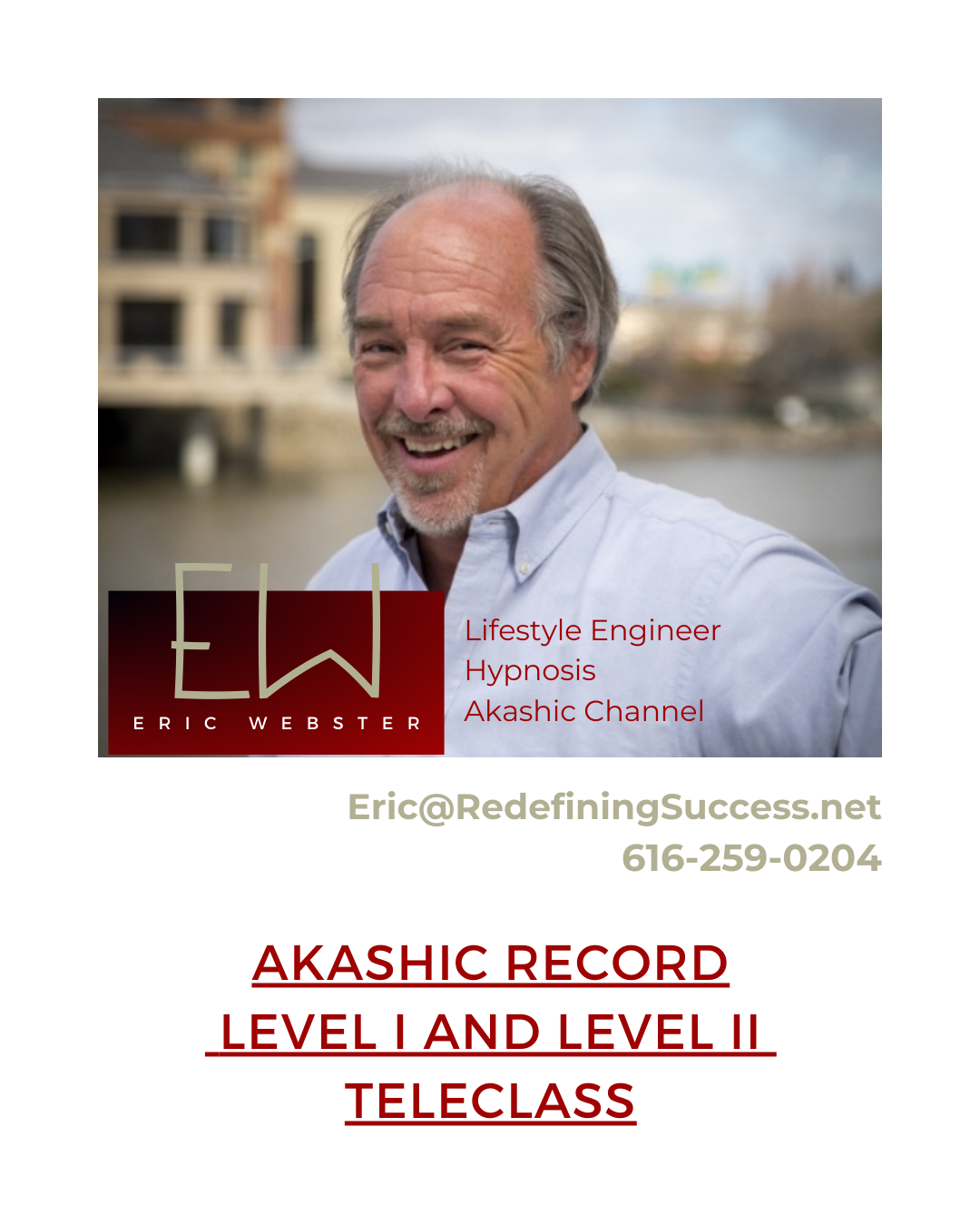  ~ Akashic Record Level I ~ Teleclass on ZOOM    