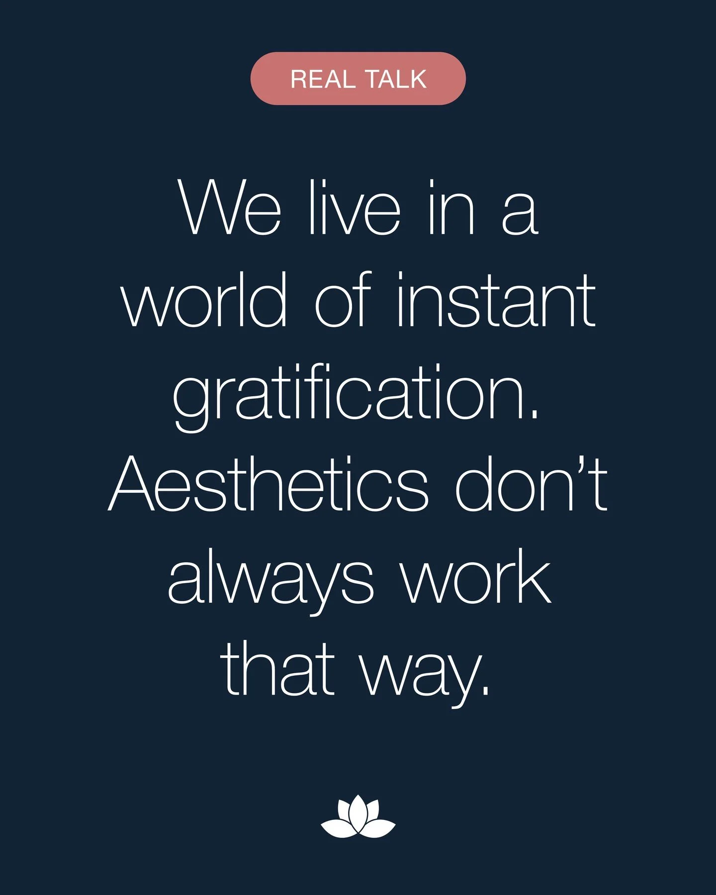 Patience is part of the process. Trust us &ndash; it's worth it. 💝 ⁠
⁠
#resultstaketime