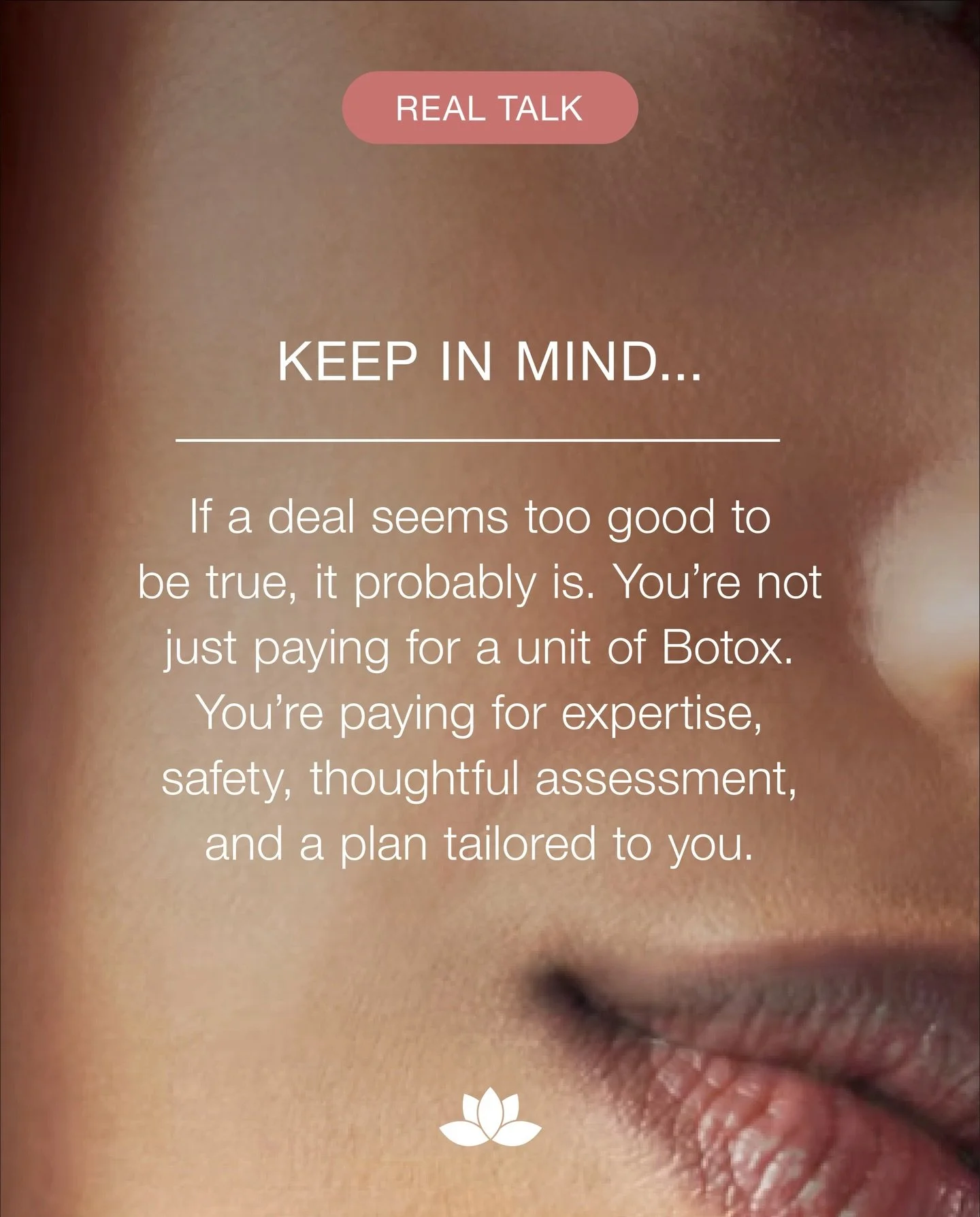 Good treatments aren&rsquo;t about chasing deals, they&rsquo;re about choosing providers you trust. 💯✨ Invest in expertise. Your skin will thank you. 💉🥼&hearts;️