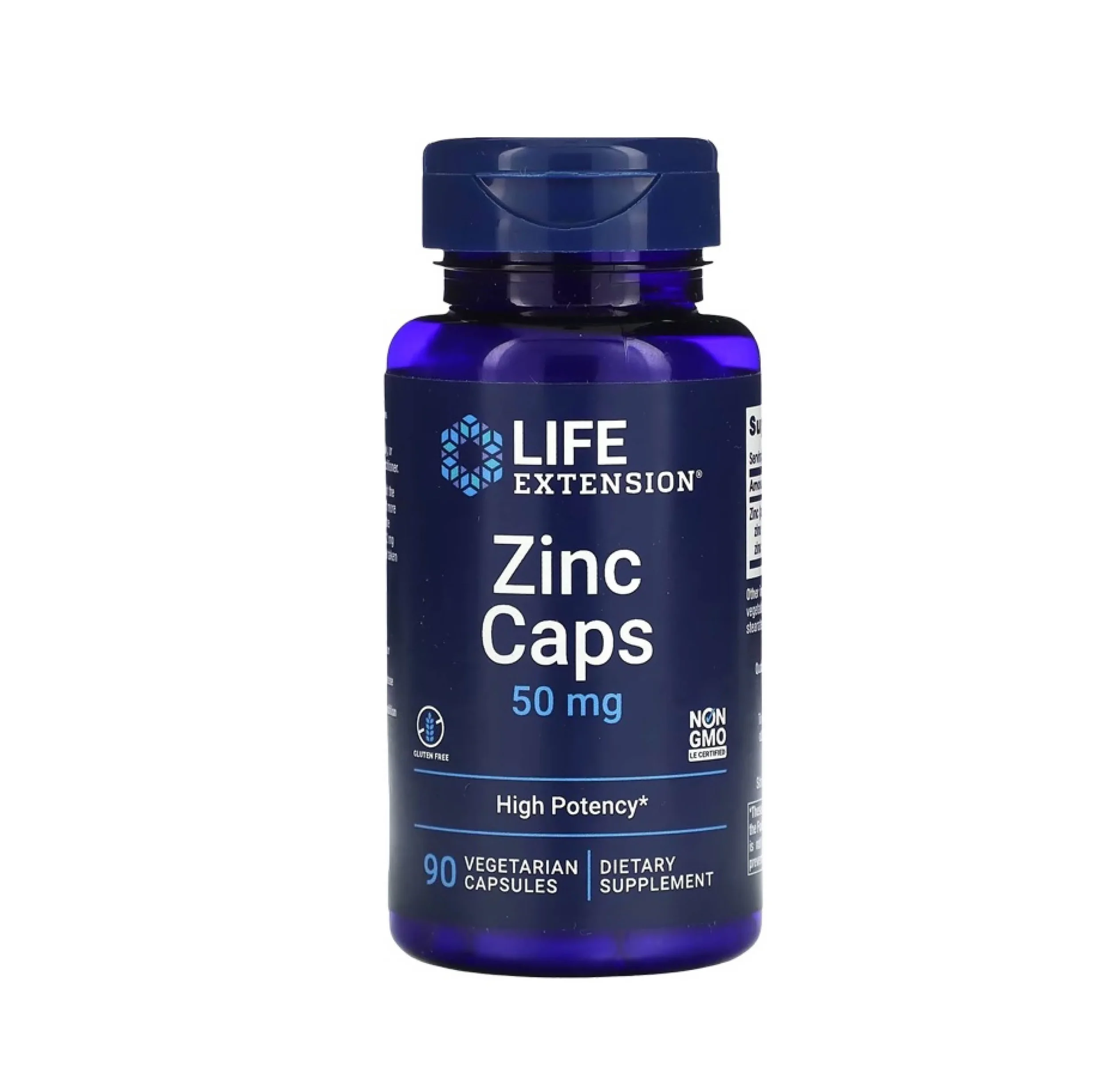 Life Extension Zinc Caps (90 Vegetarian Capsules)
