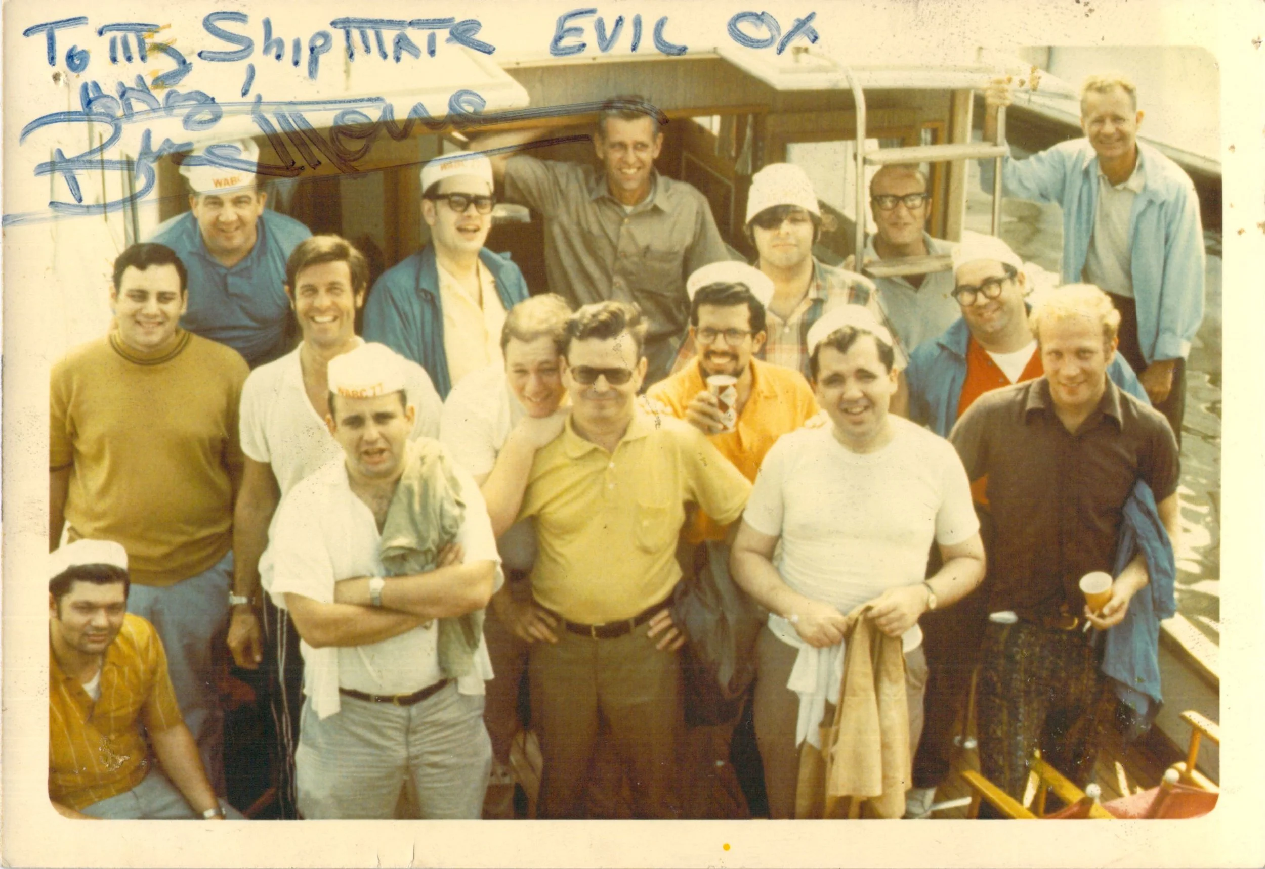 Autographed Cousin Brucie and the engineering gang July 1969.jpg