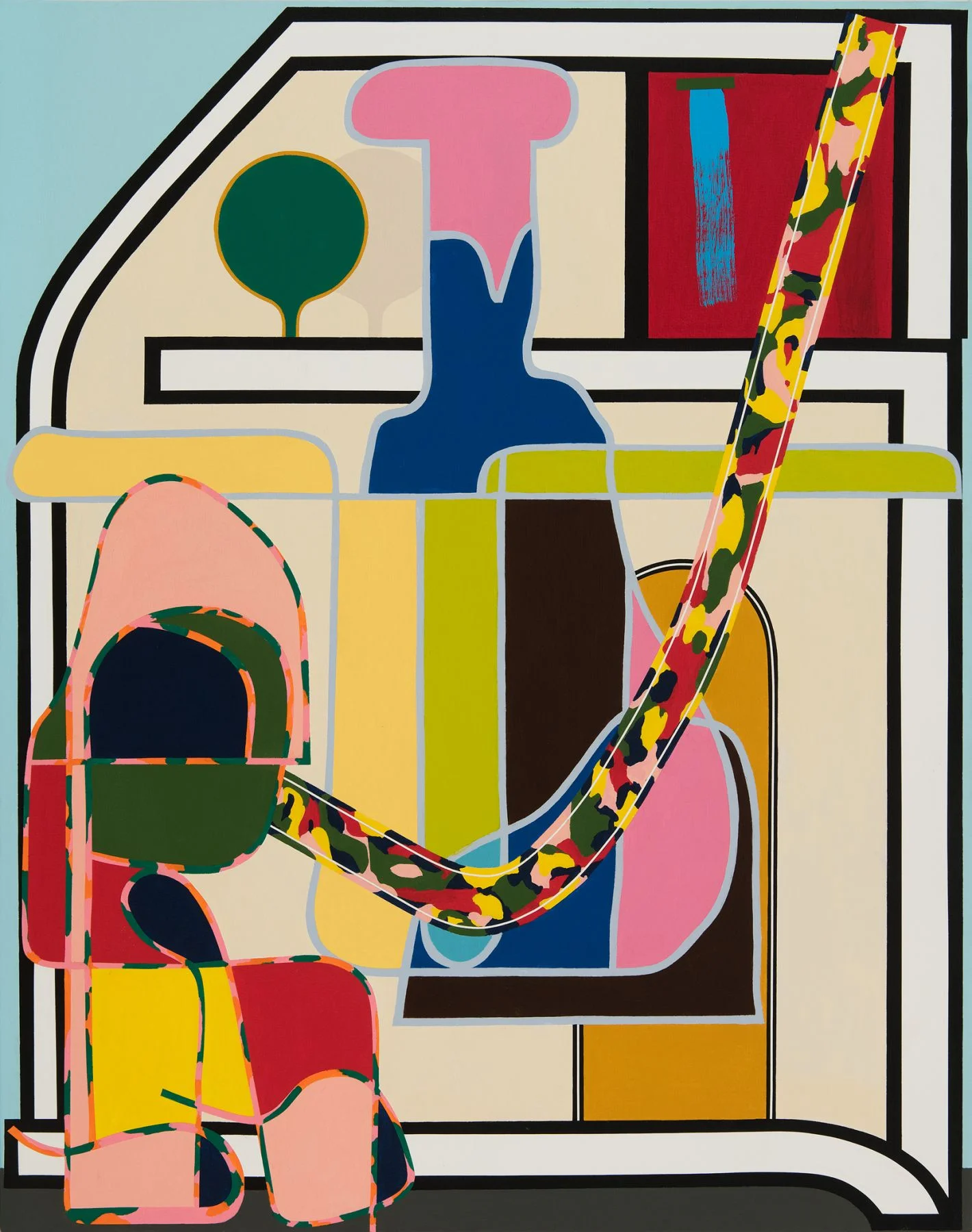 Eric Shaw Change the Water, not the Goldfish , 2016 Acrylic on canvas, 38 x 32 inches SOLD