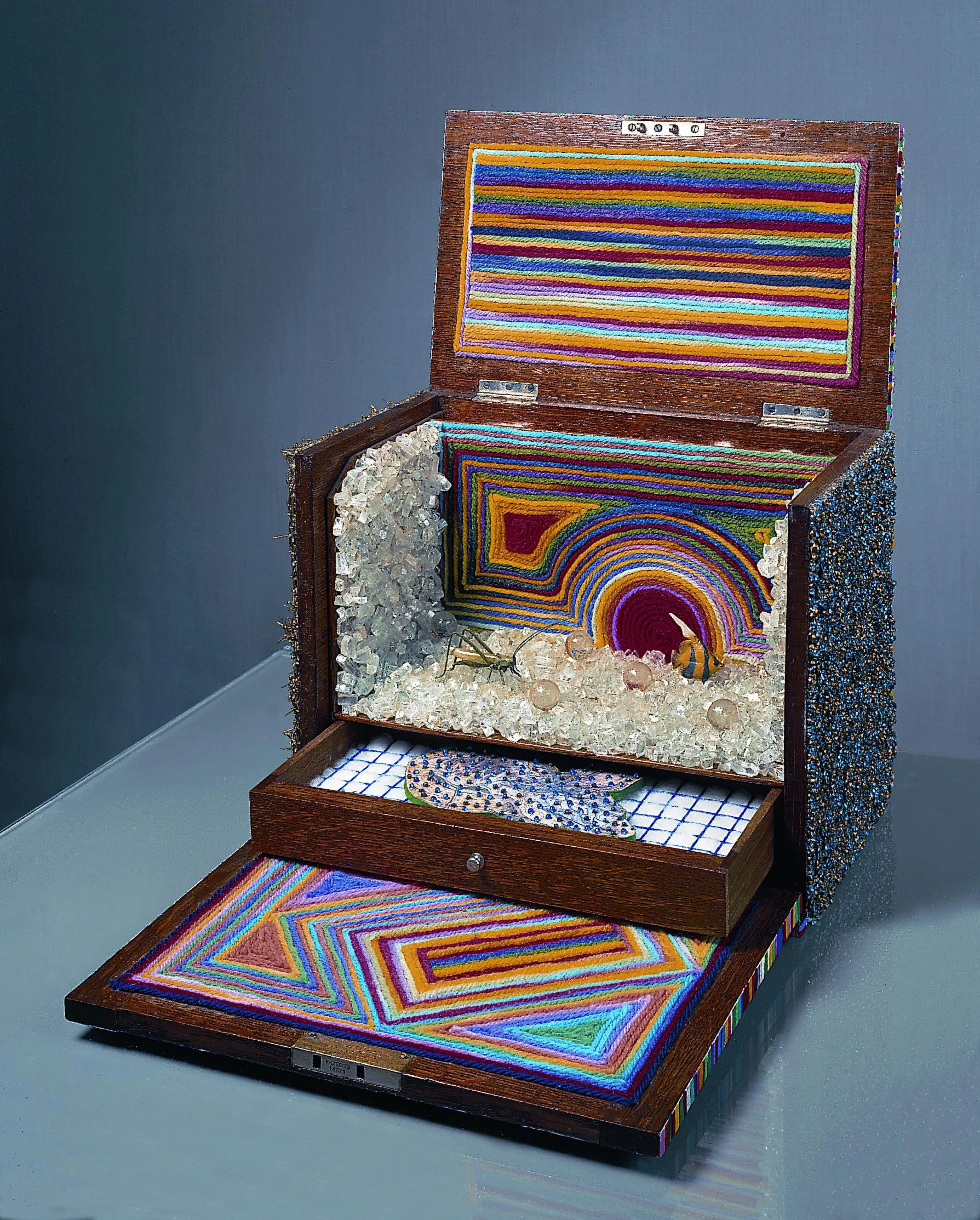 Lucas Samaras Box #90 , 1974 Mixed media, 14 1/2 x 15 3/4 inches SOLD