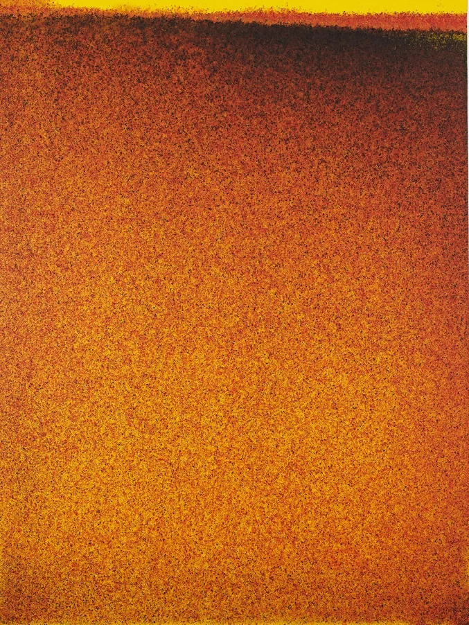 John Knuth Elevation Burn, 2015 Acylic/flyspeck on canvas, 48 x 36 inches SOLD