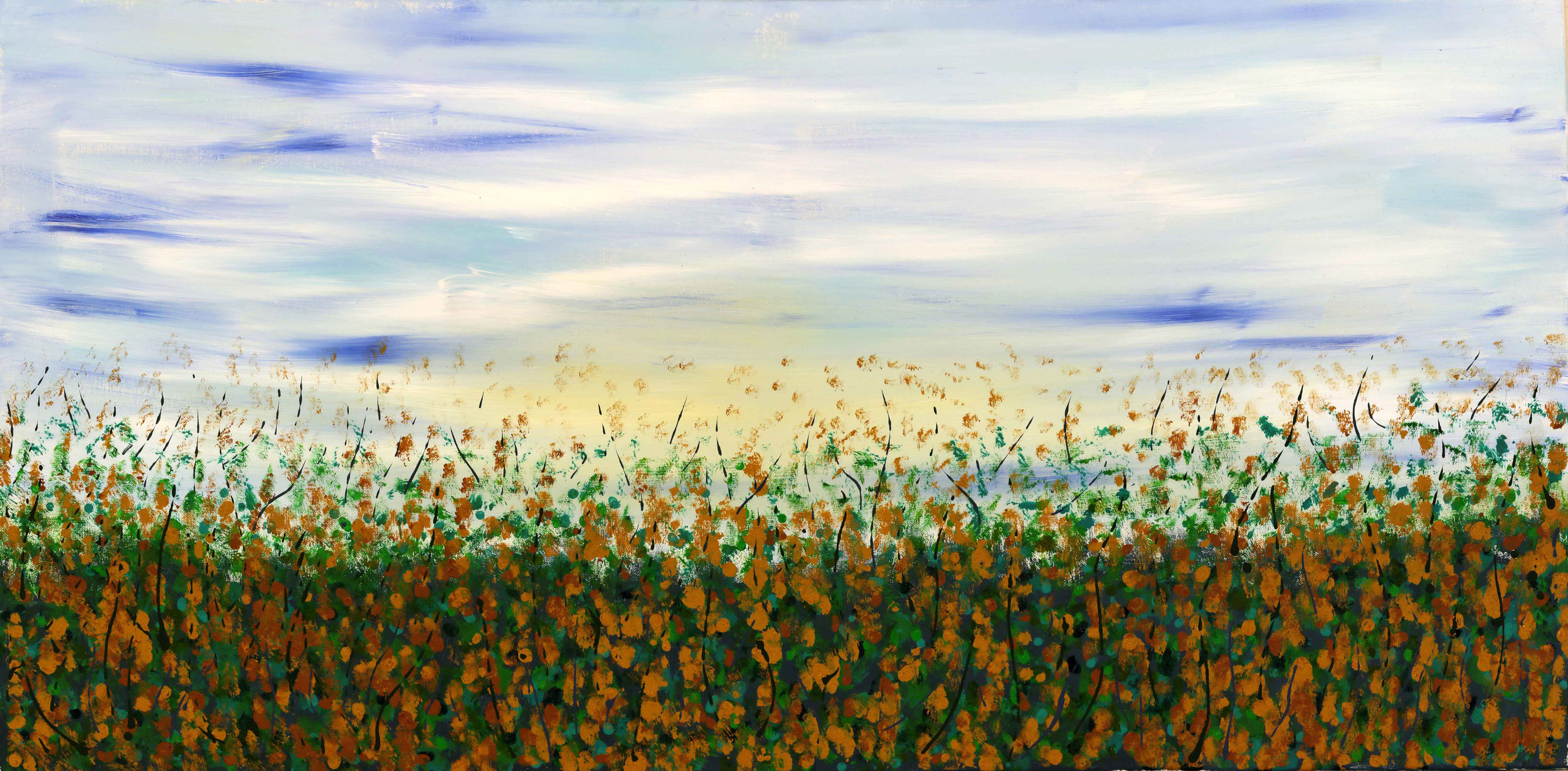 By The Blue Sky 24"H x 48"W x 1.5"D 