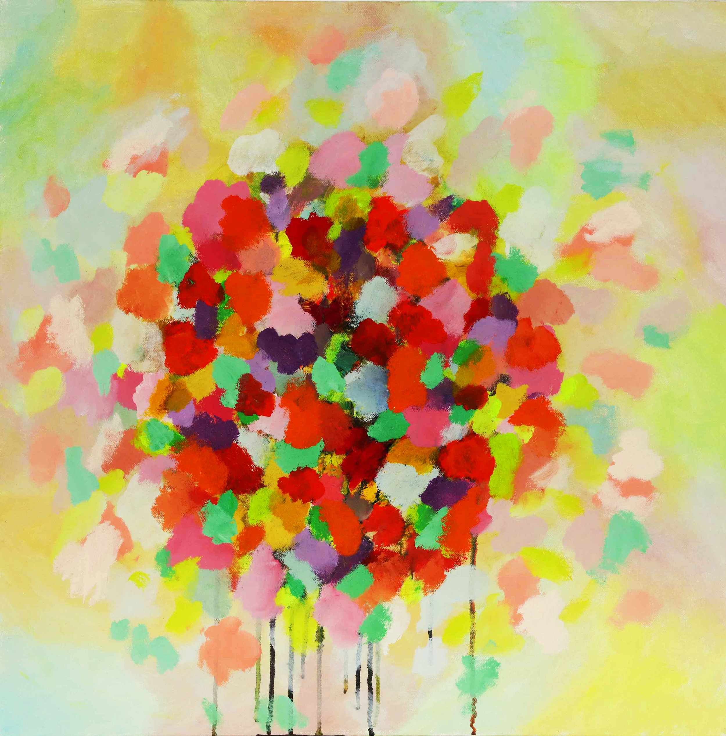 Blooming 24"H x 24"W x .75"D 