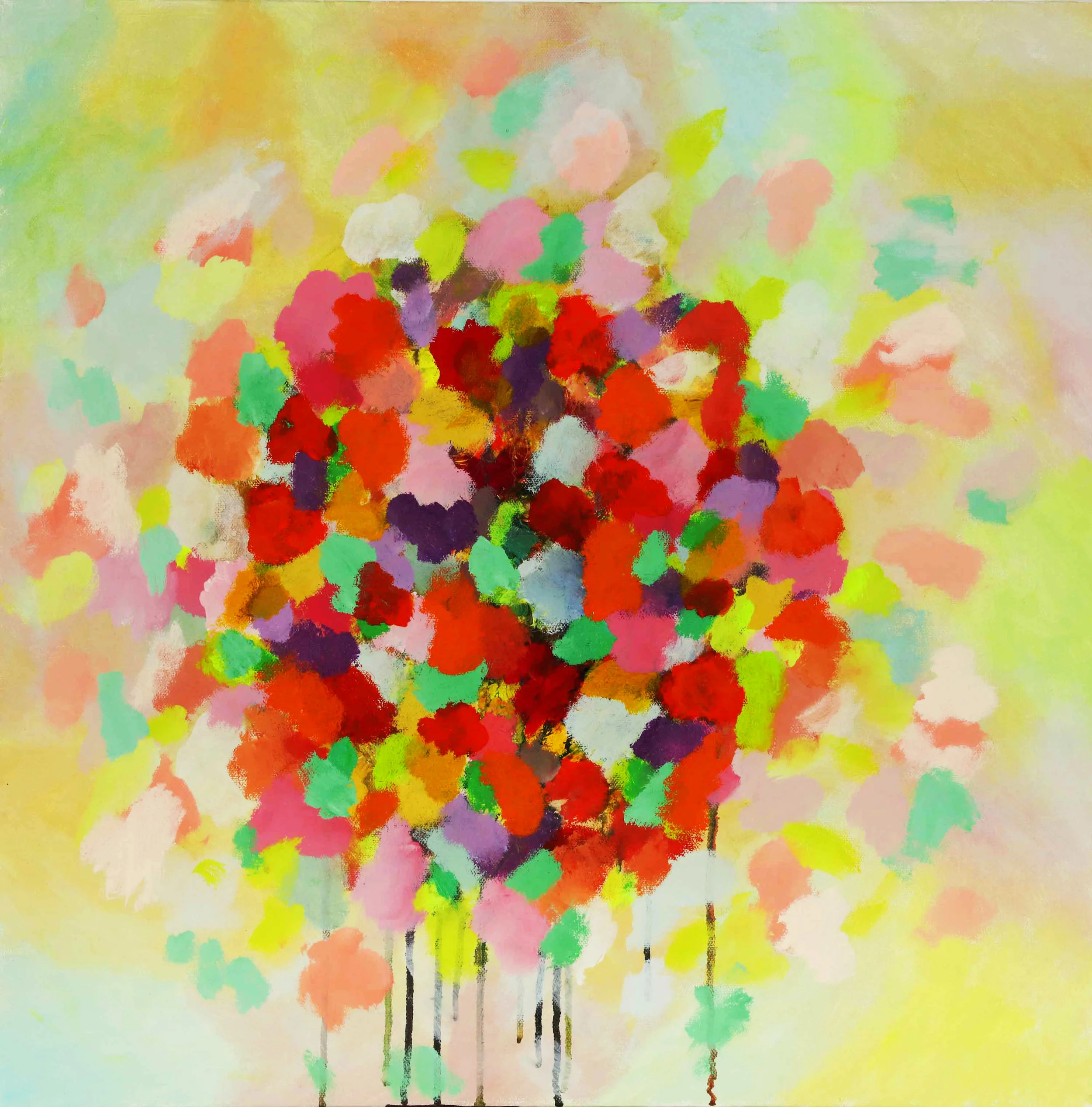 Blooming 24"H x 24"W x .75"D