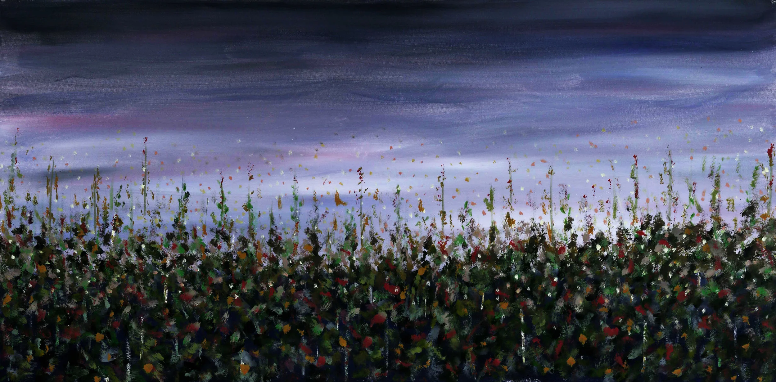 Dance In The Dark Light 12"H x 36"W x 1.5"D