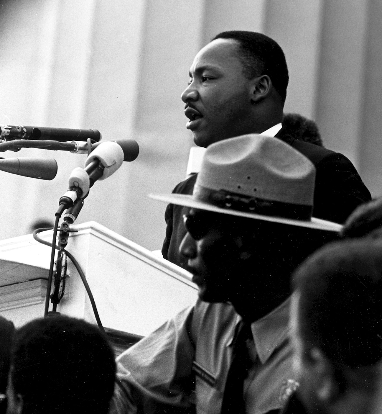 Martin Luther King, Jr., giving his I Have a Dream speech
