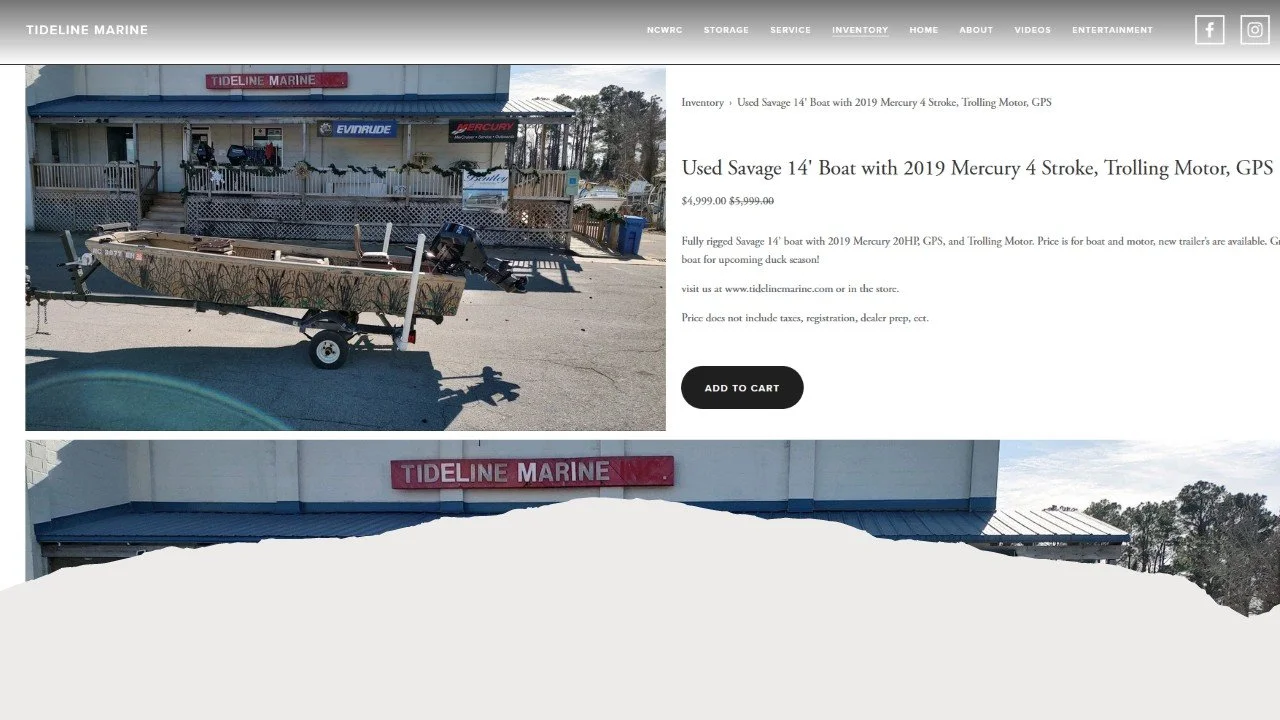 USED BOAT ALERT!
Come check us out at #tidelinemarine for all of your #boating #fishing #bait and #tackle needs in #jacksonvillenc
www.tidelinemarine.com