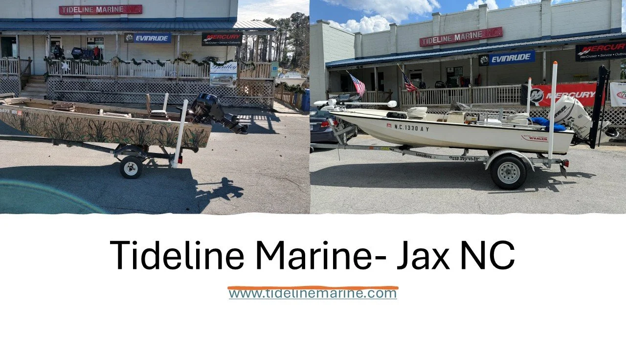 Used Boats on the lot ready for your FLOUNDER season!
Come check us out at #tidelinemarine for all of your #boating #fishing #bait and #tackle needs in #jacksonvillenc
www.tidelinemarine.com