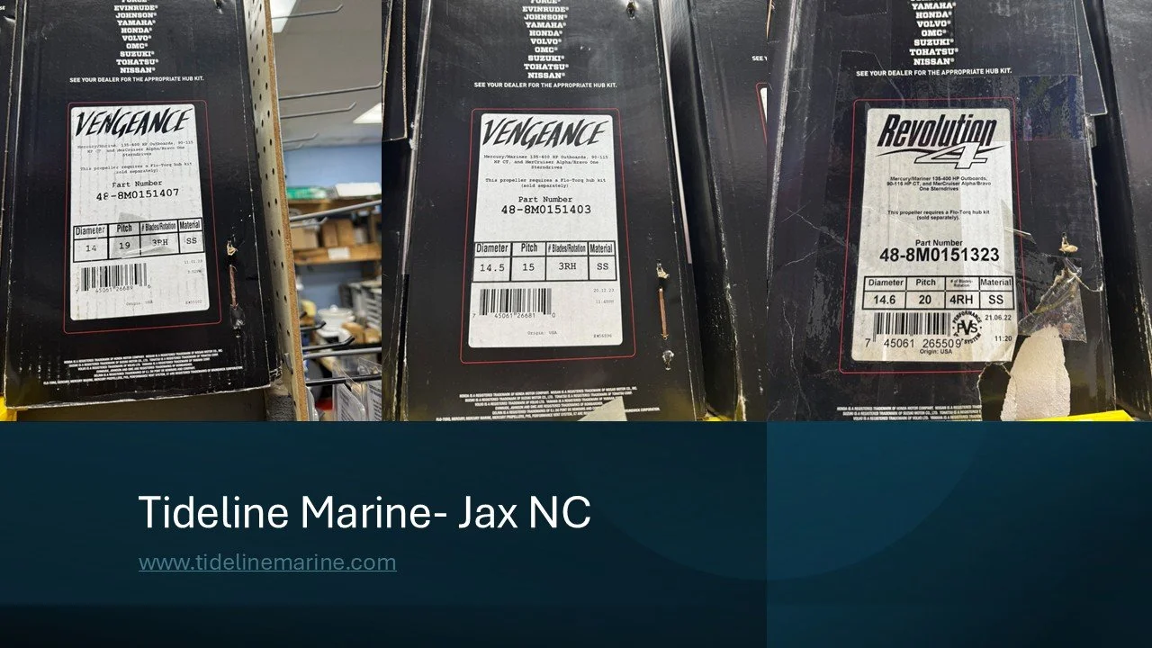 Prop not spinning?
We got you covered!
Come check us out at #tidelinemarine for all of your #boating #fishing #bait and #tackle needs in #jacksonvillenc
www.tidelinemarine.com