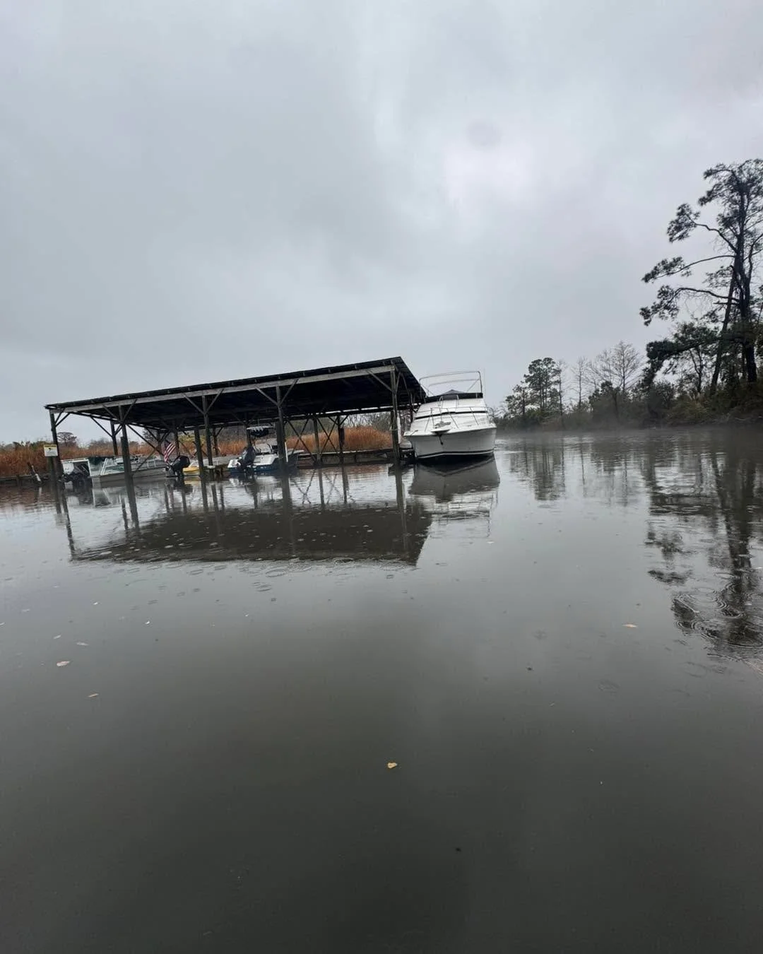 A bit of rain and haze today on the water! 
What yall doing to keep dry? 

#tidelinemarine #fishing #powerpole #jacksonvillenc #onslowcounty #onsale #havefun #veteranowned #boatinglife #fishinglife #instocknow #IGY6 #shoplocal #easternnc #mercurymari