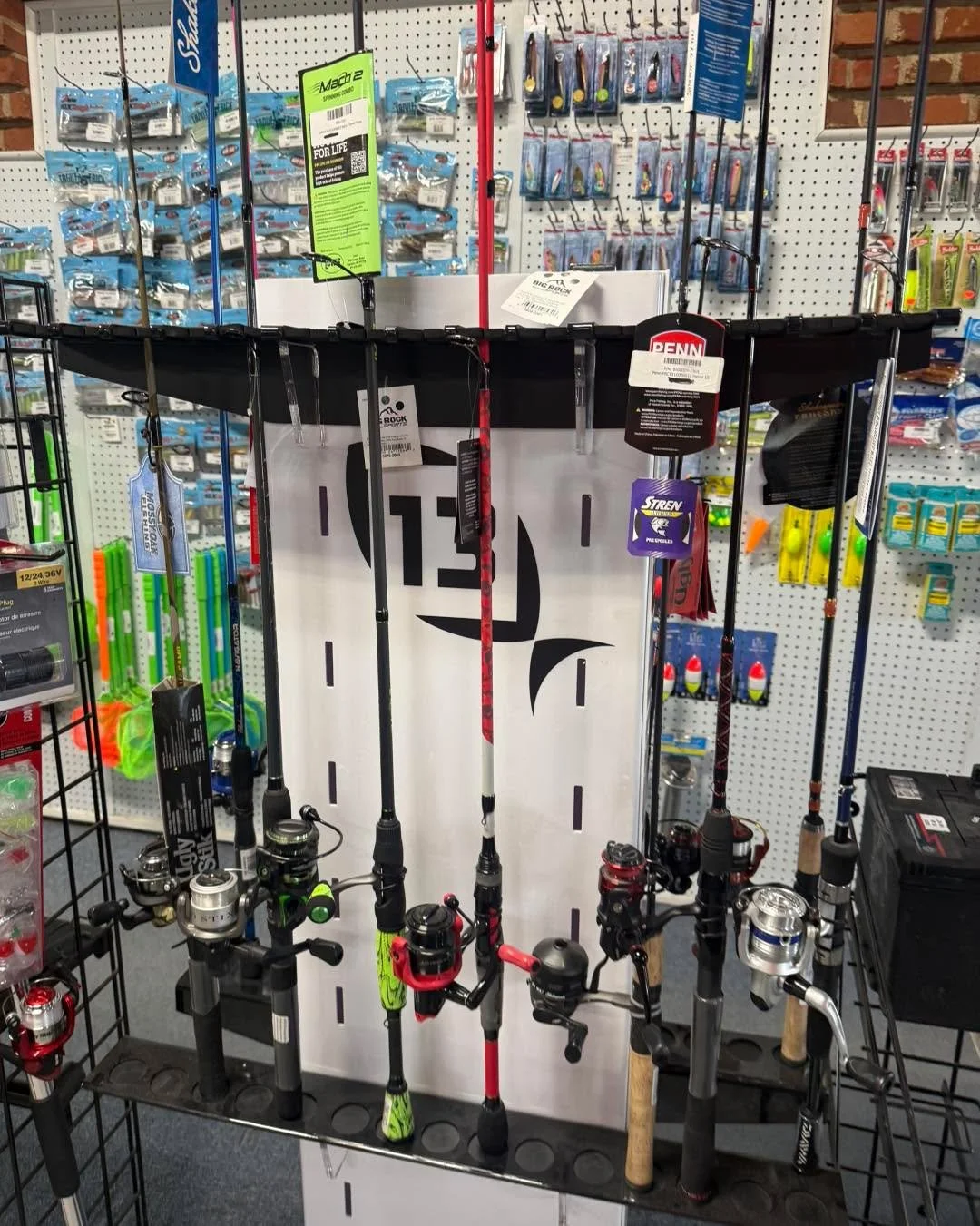 Come by and see us and save 40% off all tackle and rod and reel combos in stock here at #tidelinemarine