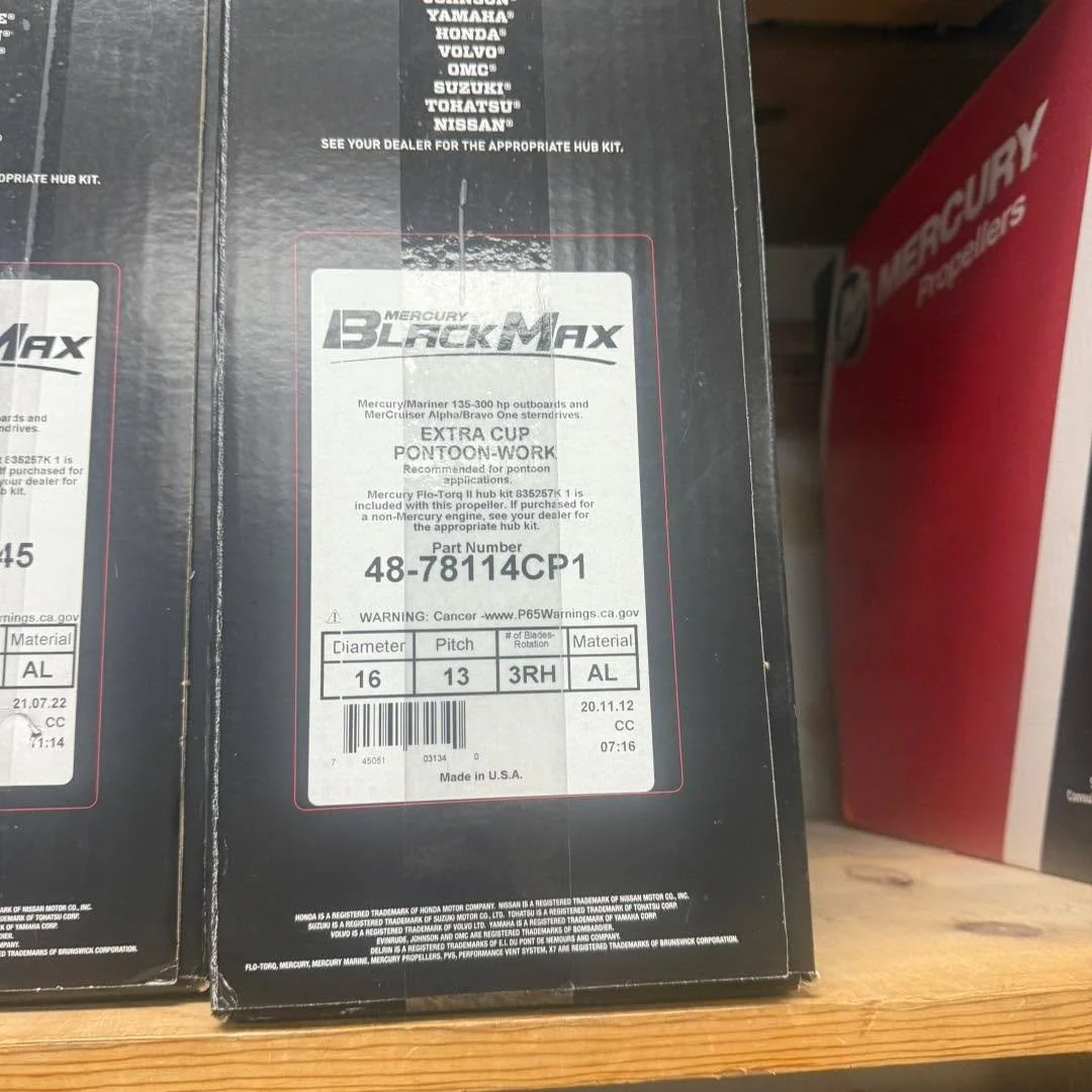 We have props available for mercury, Yamaha and Evinrude/Johnson available here #TidelineMarine