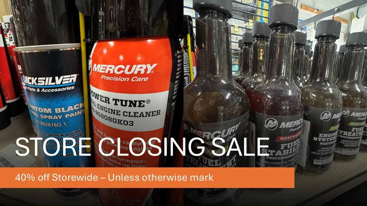 STORE CLOSEOUT
40% off STOREWIDE - Unless already marked
#tidelinemarine in #jacksonvillenc.  For all of your #boating, #fishing, #bait, and #tackle needs for #saltlife in #onslowcounty www.tidelinemarine.com
STOP BY BETWEEN NOW AND 1 MARCH!