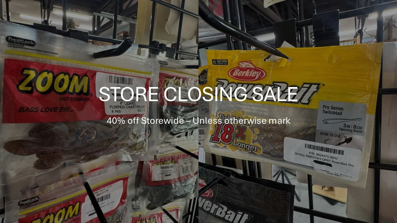 STORE CLOSEOUT
40% off STOREWIDE - Unless already marked
#tidelinemarine in #jacksonvillenc.  For all of your #boating, #fishing, #bait, and #tackle needs for #saltlife in #onslowcounty www.tidelinemarine.com
STOP BY BETWEEN NOW AND 1 MARCH!