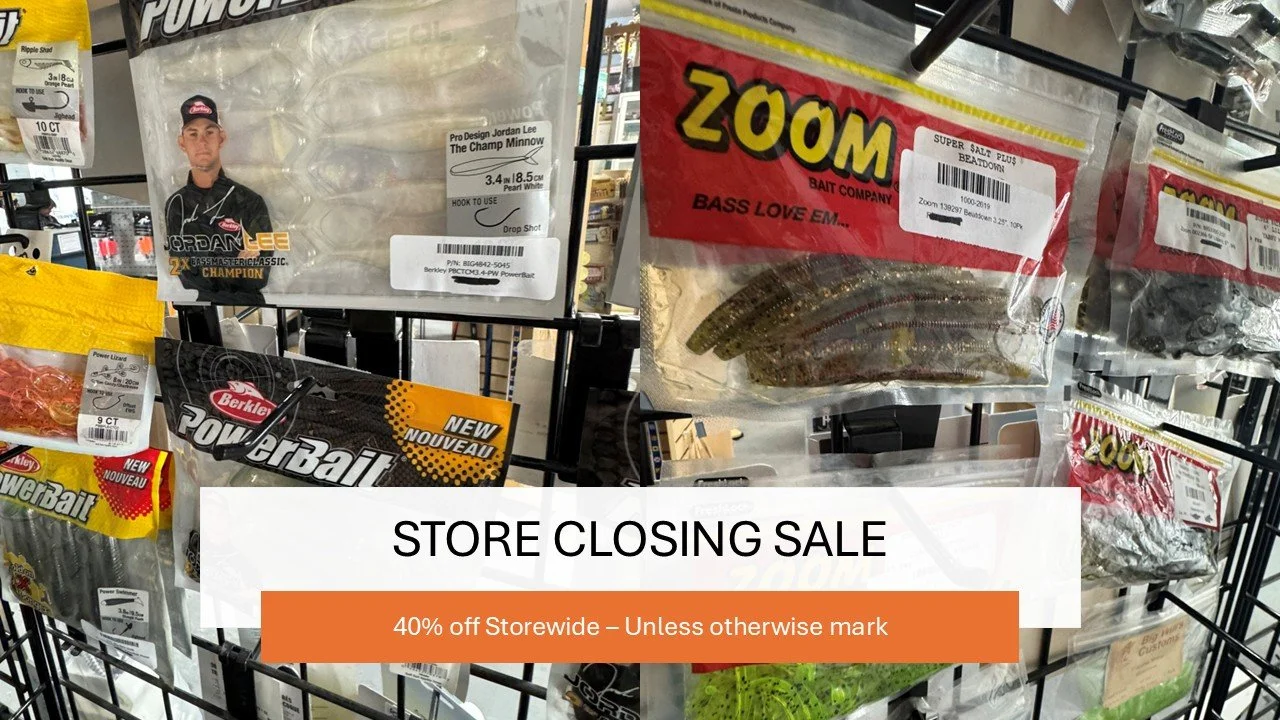GOT TACKLE!
What are you looking for?
STORE CLOSEOUT
40% off STOREWIDE - Unless already marked
#tidelinemarine in #jacksonvillenc.  For all of your #boating, #fishing, #bait, and #tackle needs for #saltlife in #onslowcounty www.tidelinemarine.com
STO