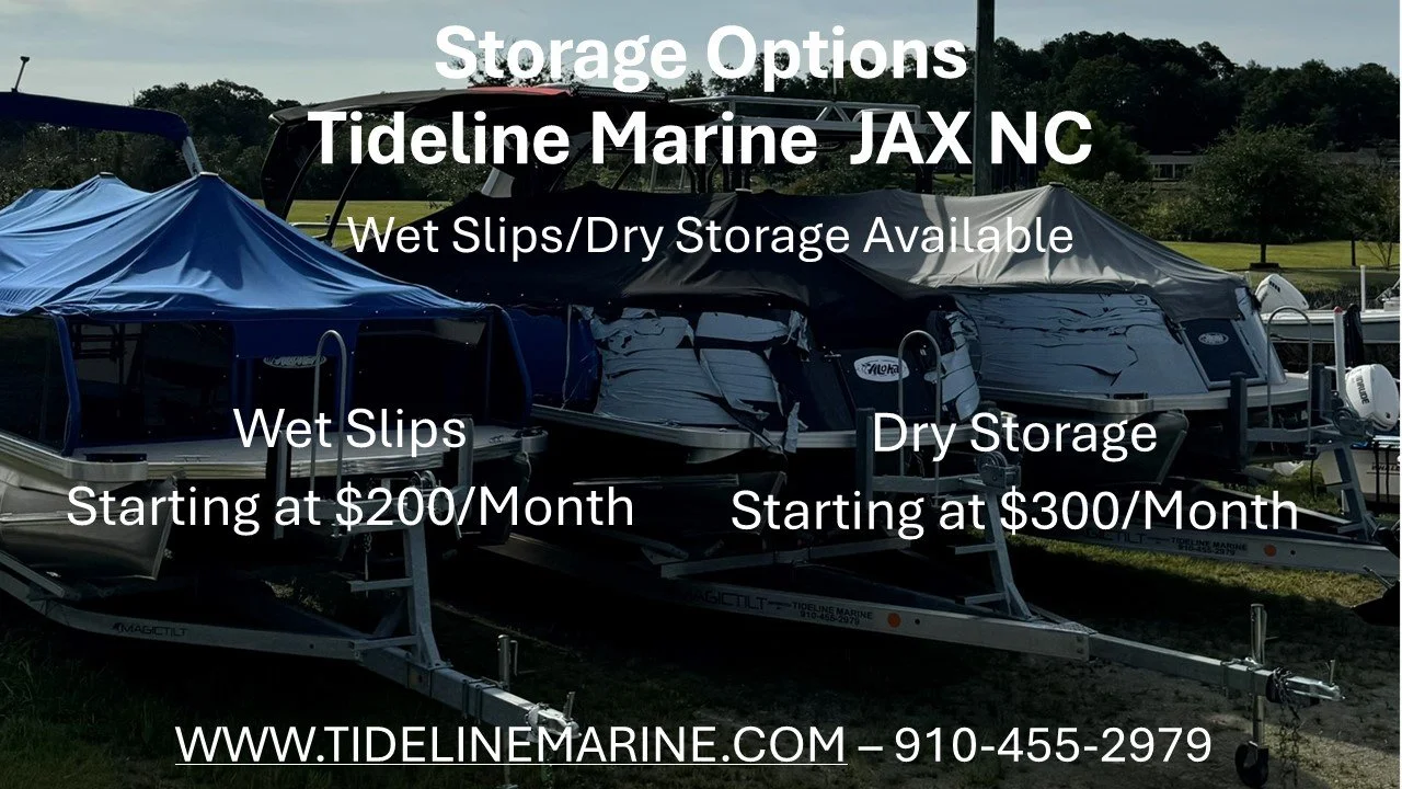 We now are offering both Dry Storage and Wet Slip services at Tideline Marine & Family