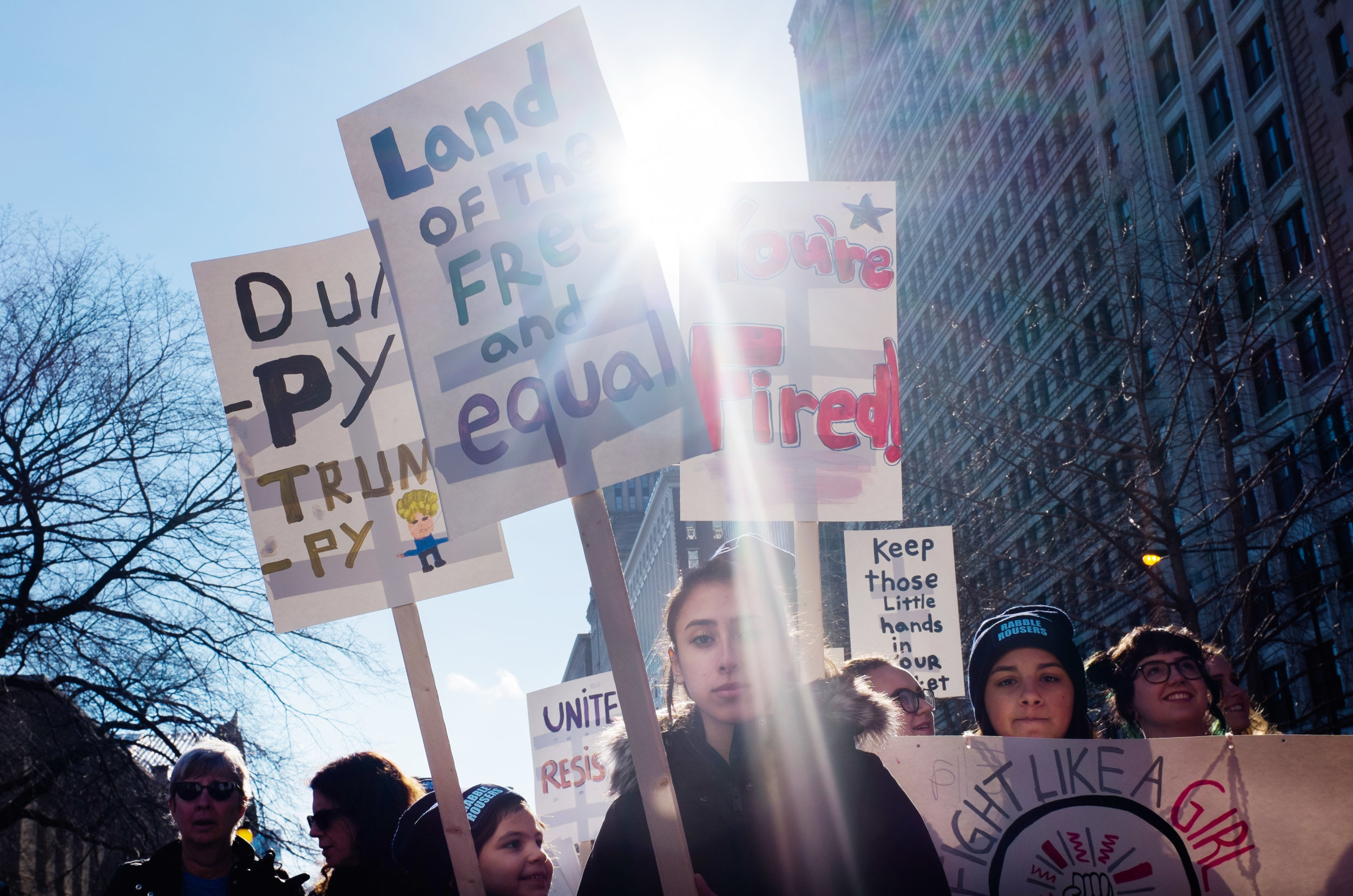 An estimated 250,000 protesters marched at the Chicago Women’s March, Jan. 21. (Photo/Sebastián Hidalgo)