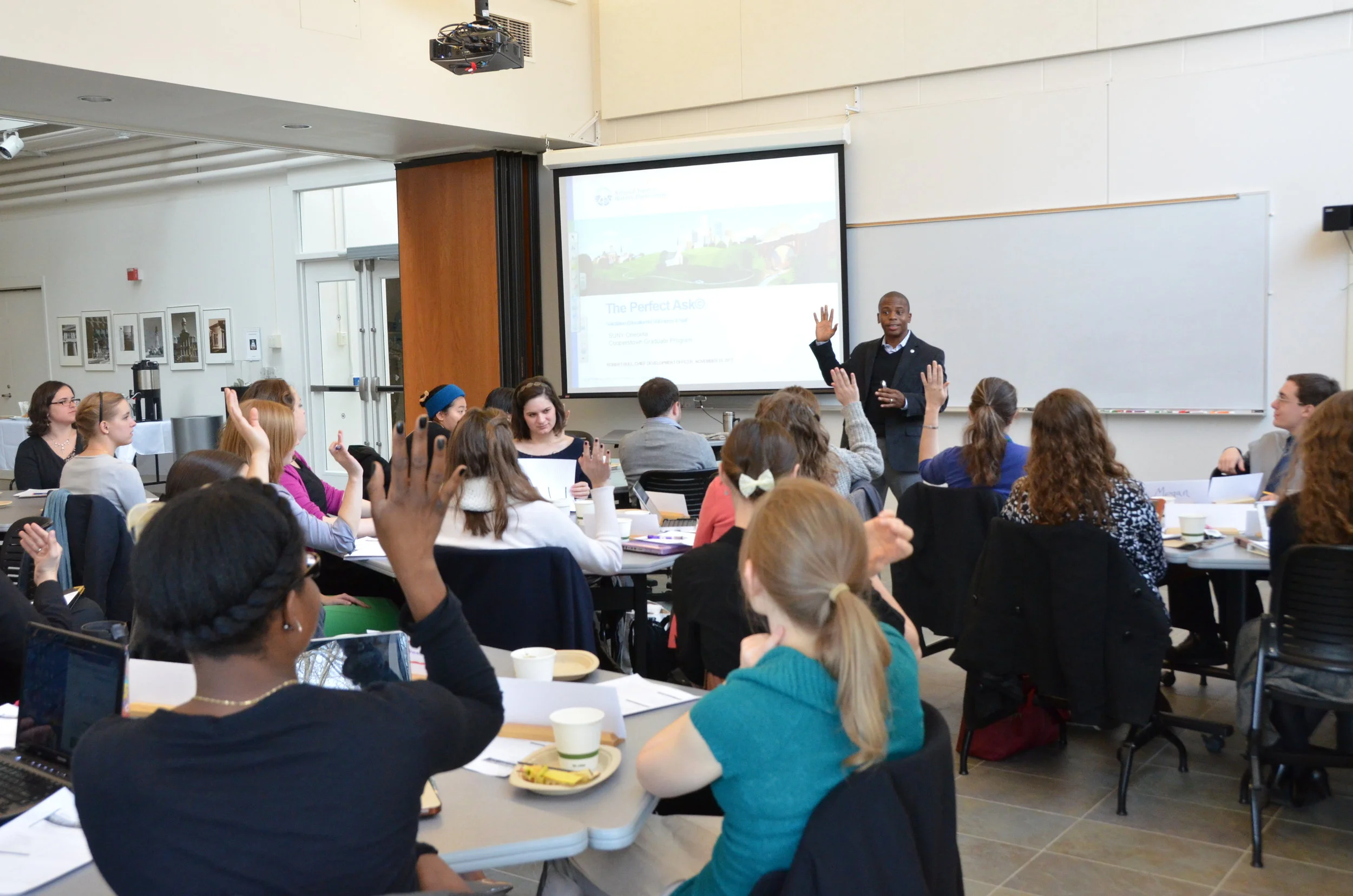 Robert Bull presents "The Perfect Ask" to CGP students