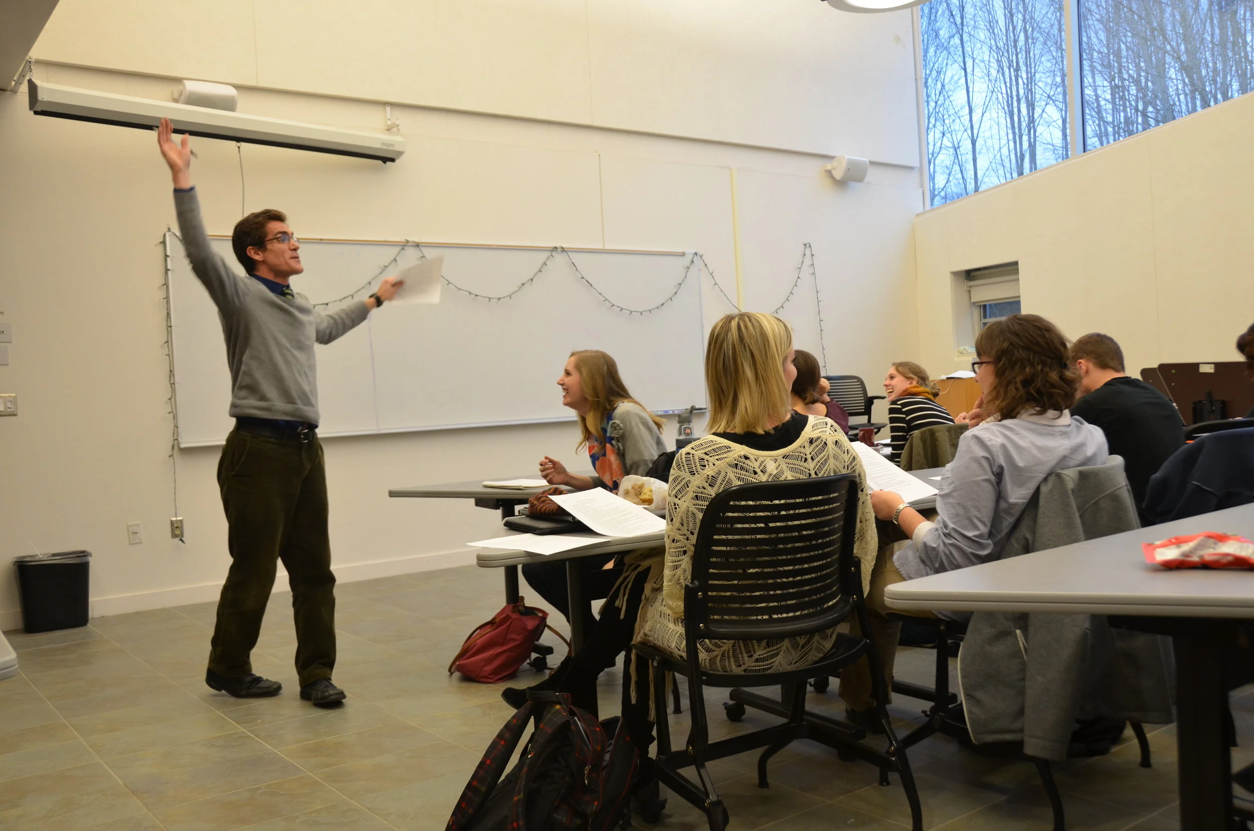 Group activities are always a fun part of Will Walker's Big Ideas class