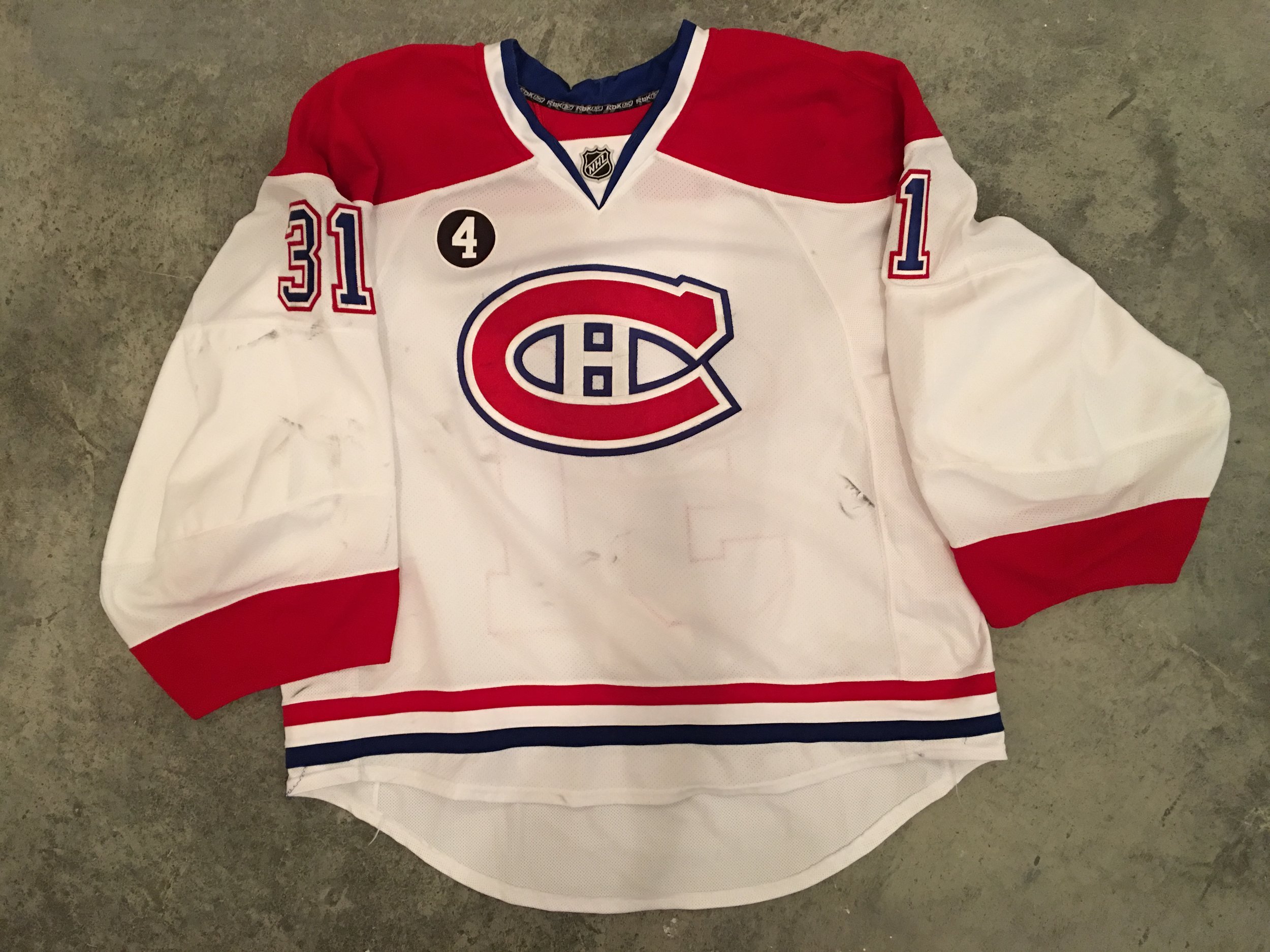 montreal canadiens game worn jersey