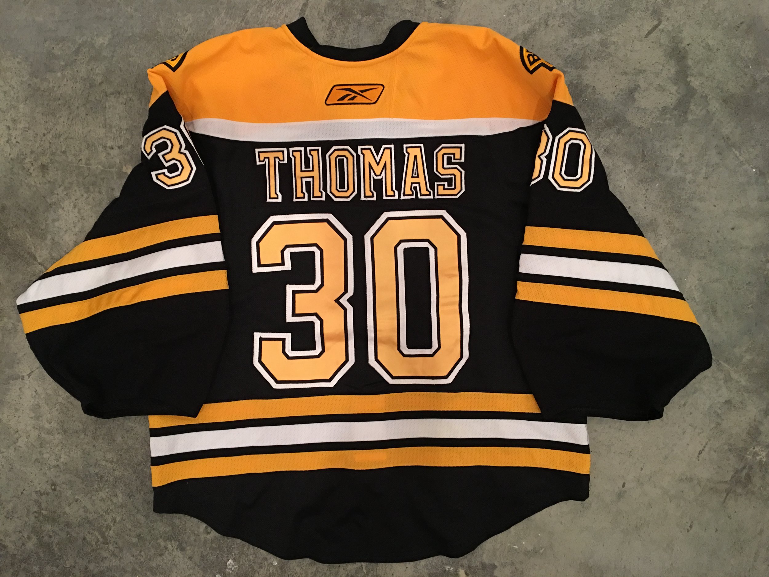 Tim Thomas SCF — Game Worn Goalie Jerseys