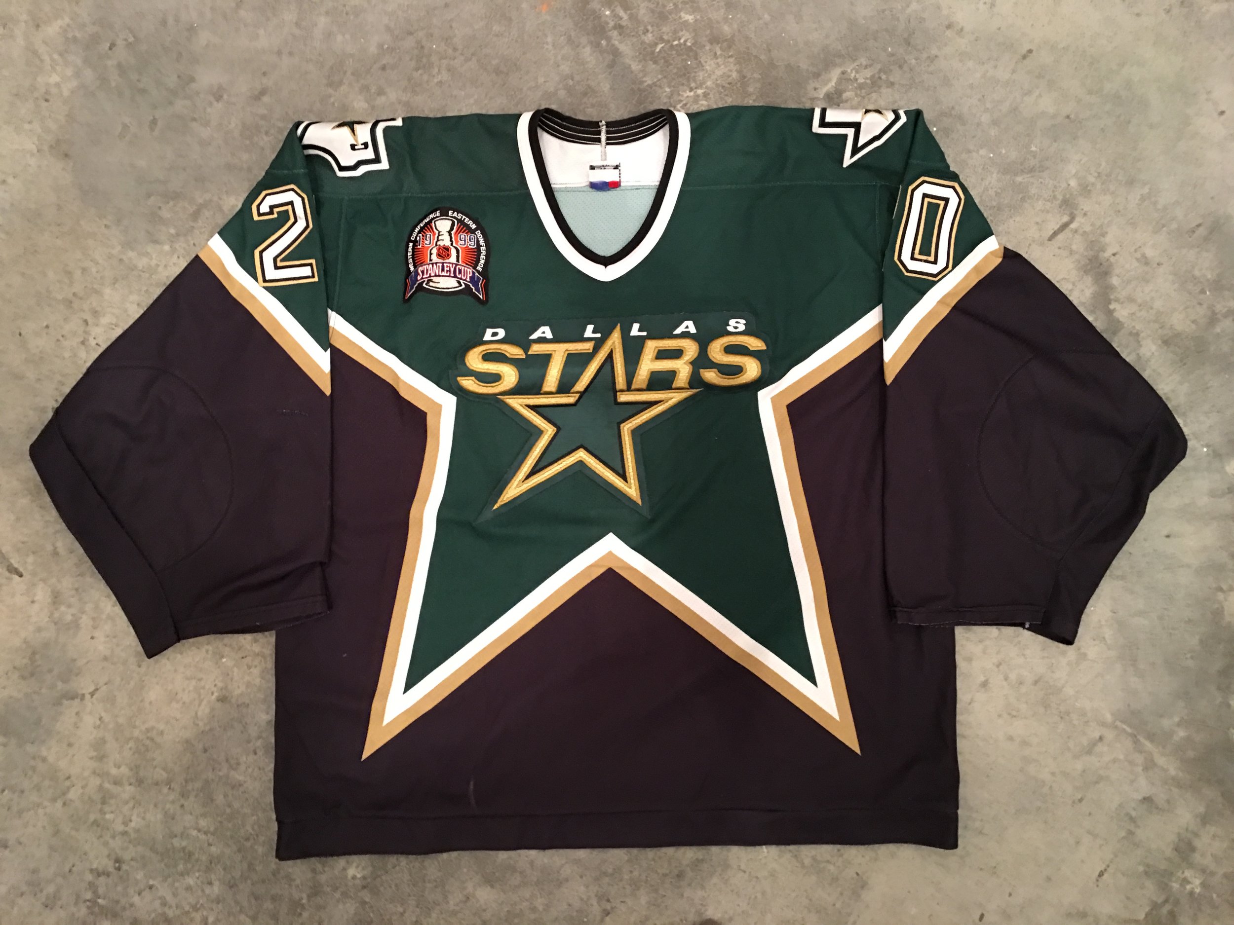 dallas stars game worn jersey