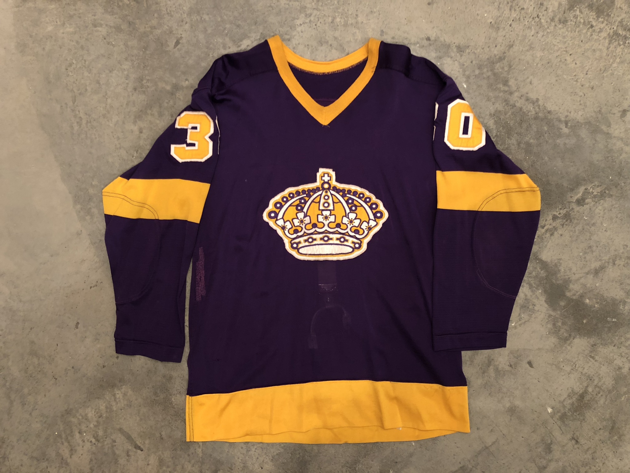 los angeles kings game worn jersey